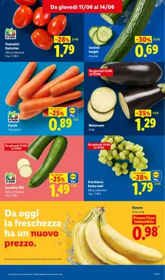 Anteprima del volantino Banane, Sfuse al kg valido a partire dal 11.06.2026 | Pagina: 5