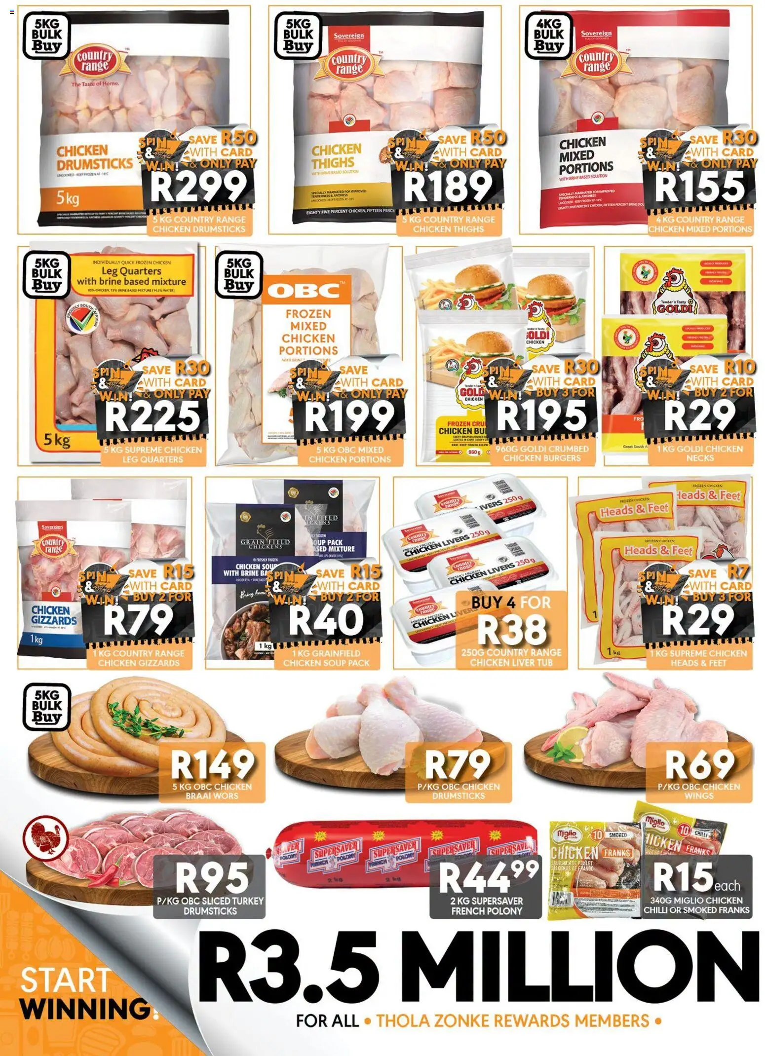 New OBC catalogue – valid from 24/09/2026 | Page: 2 | Products: Frozen chicken, Polony, Soup, Chilli