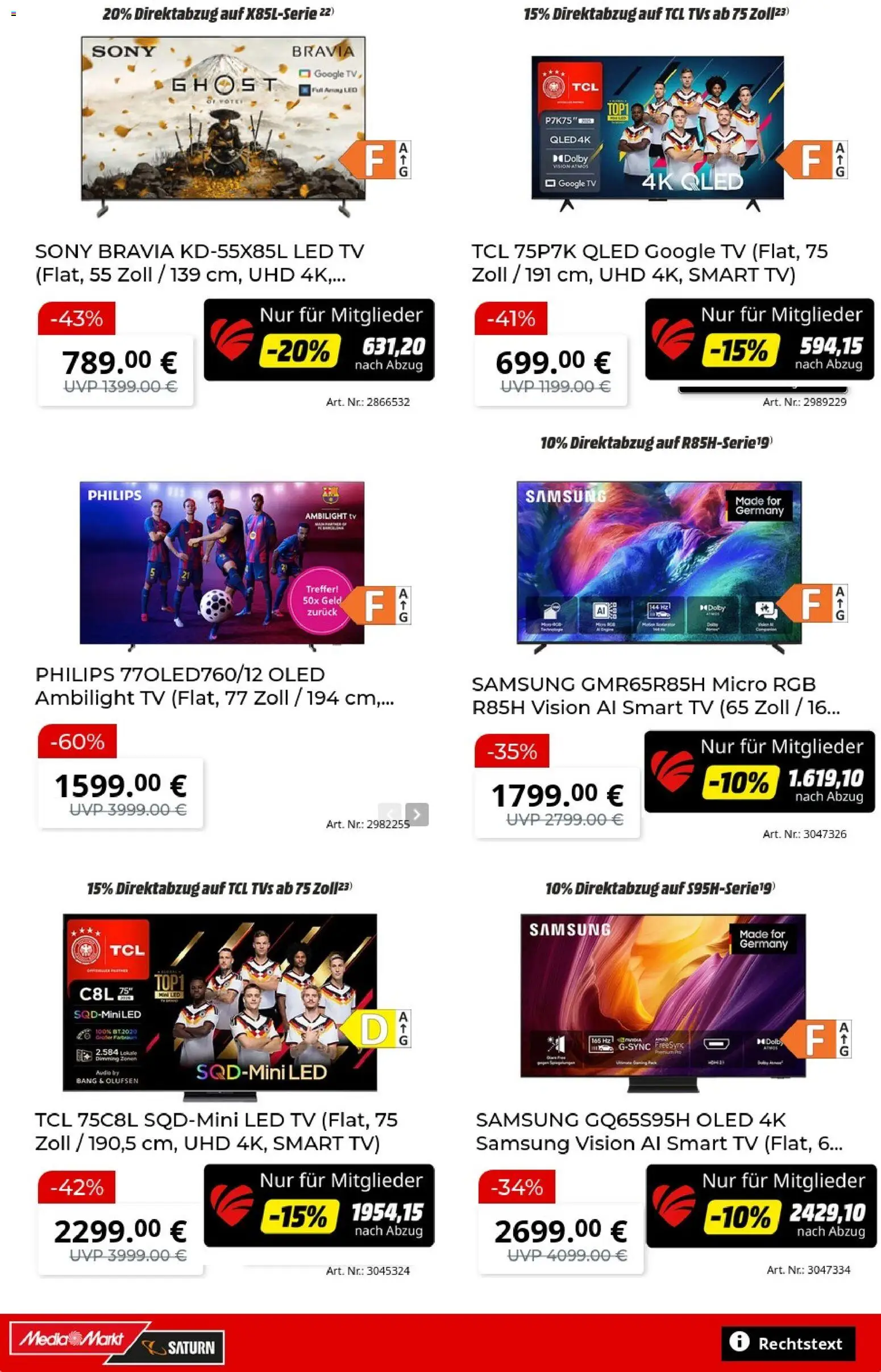Media Markt Prospekt – gültig ab 20.07.2026 | Seite: 13 | Produkte: Philips, Samsung, Smart TV, TV