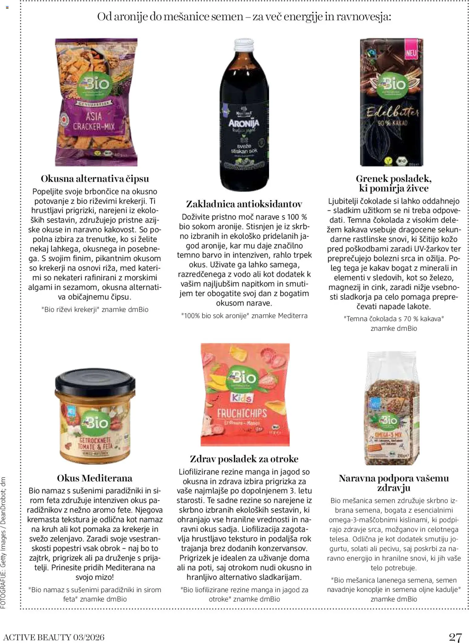 Novi DM Drogerie Markt katalog ponudbe – veljaven od 01.03.2026 | Stran: 27 | Izdelki: Namaz, Kakav, Kruh, Sok