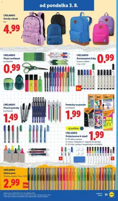 Lidl leták platný od 03.08.2026 | Strana: 53 | Produkty: Fixky, Ruksak