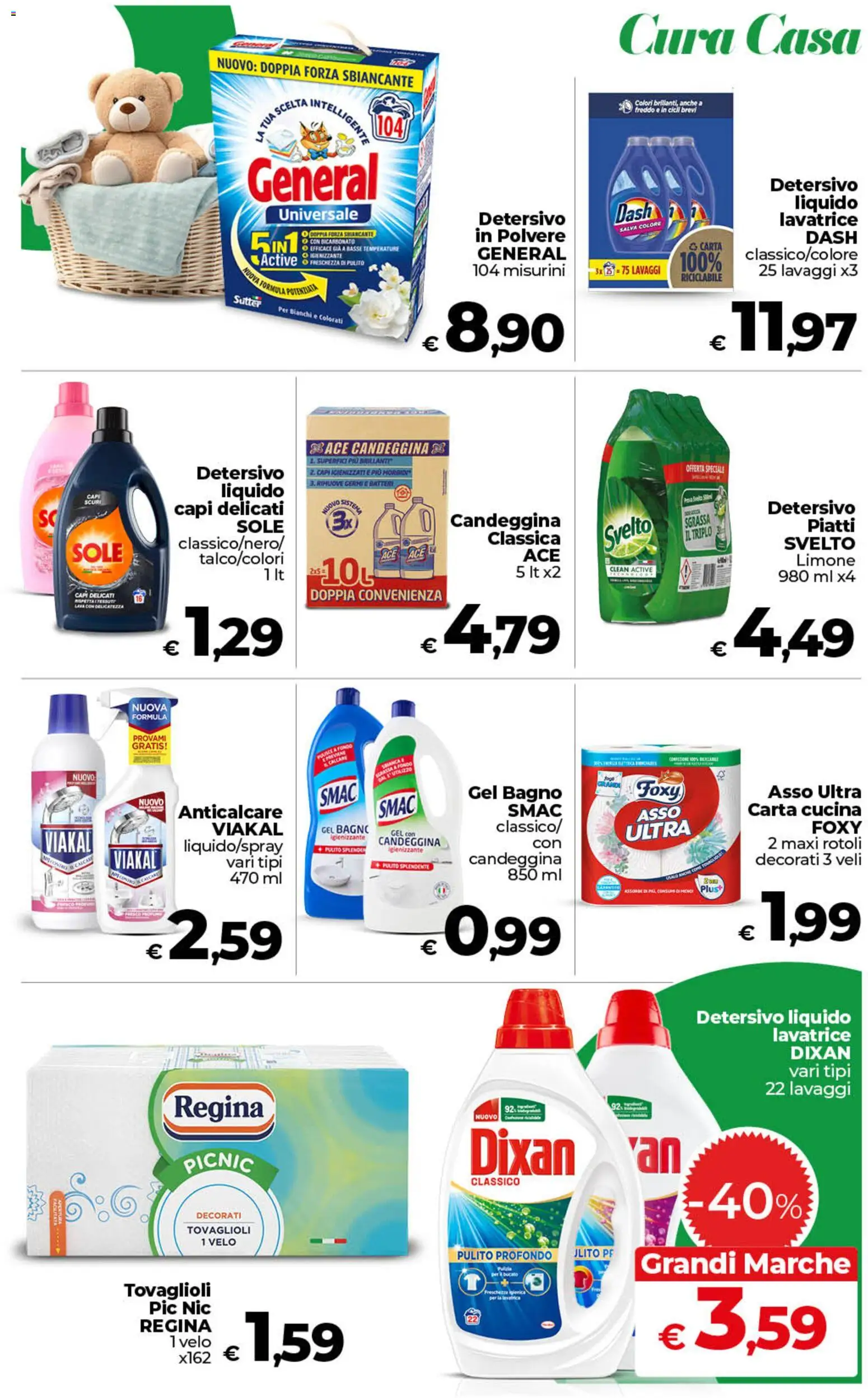 Volantino COOP del 11/09/2026 | Pagina: 35 | Prodotti: Candeggina, Anticalcare, Limone, Lavatrice