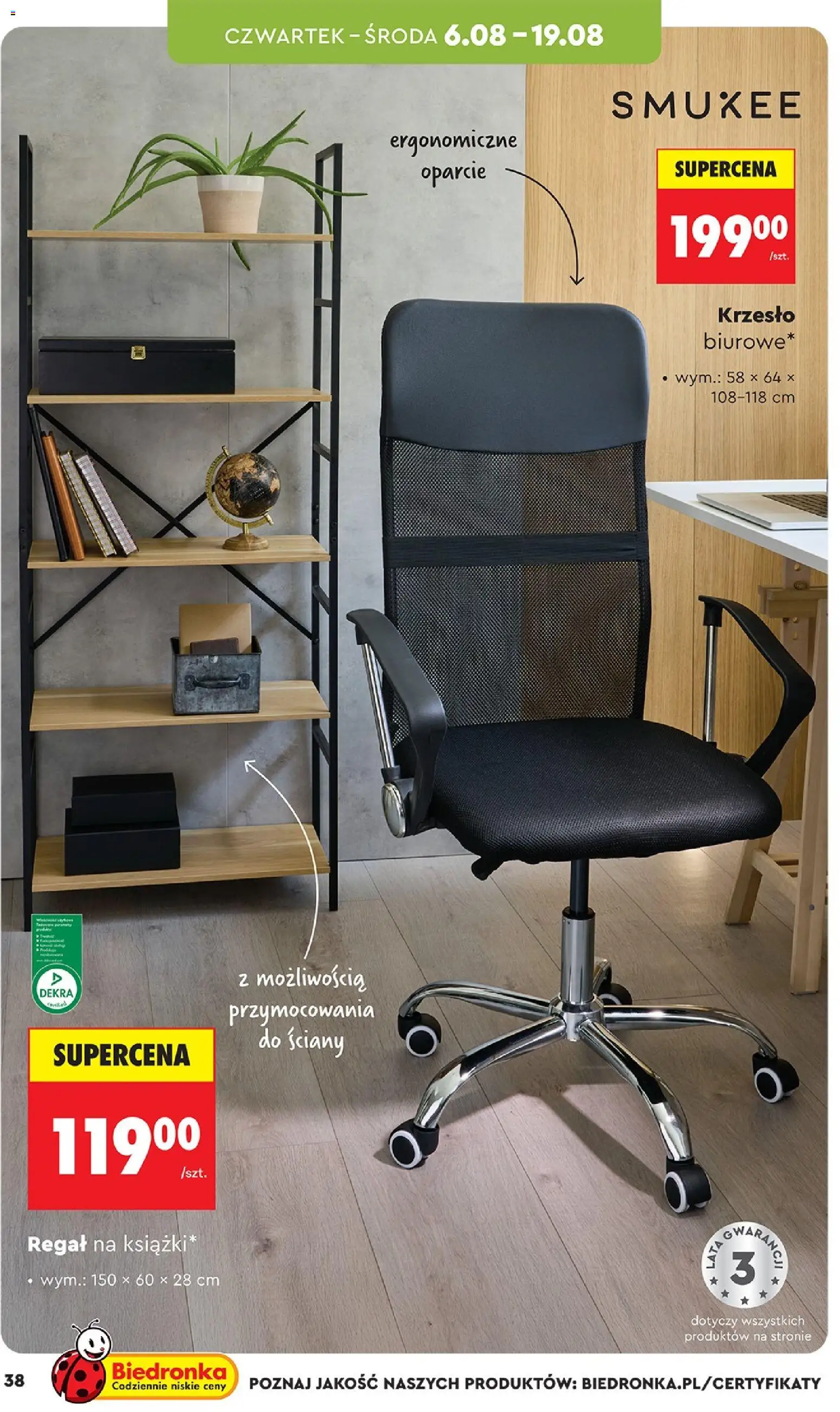 Biedronka Polsko leták - Hity i inspiracje od 03.08.2026 | Strana: 38 | Produkty: Regál