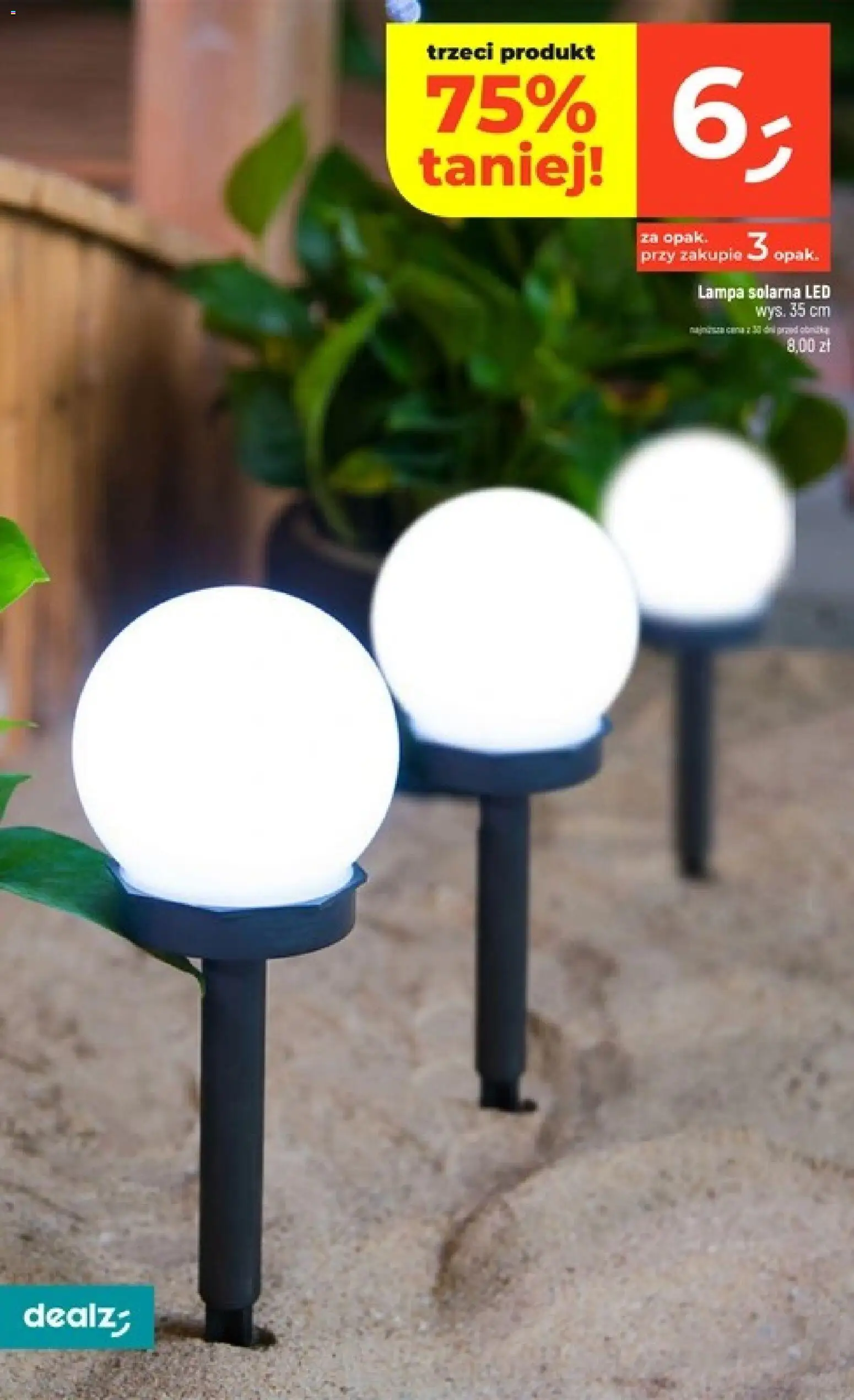 Dealz gazetka od 07.05.2026 | Strona: 34 | Produkty: Lampa solarna, Lampa