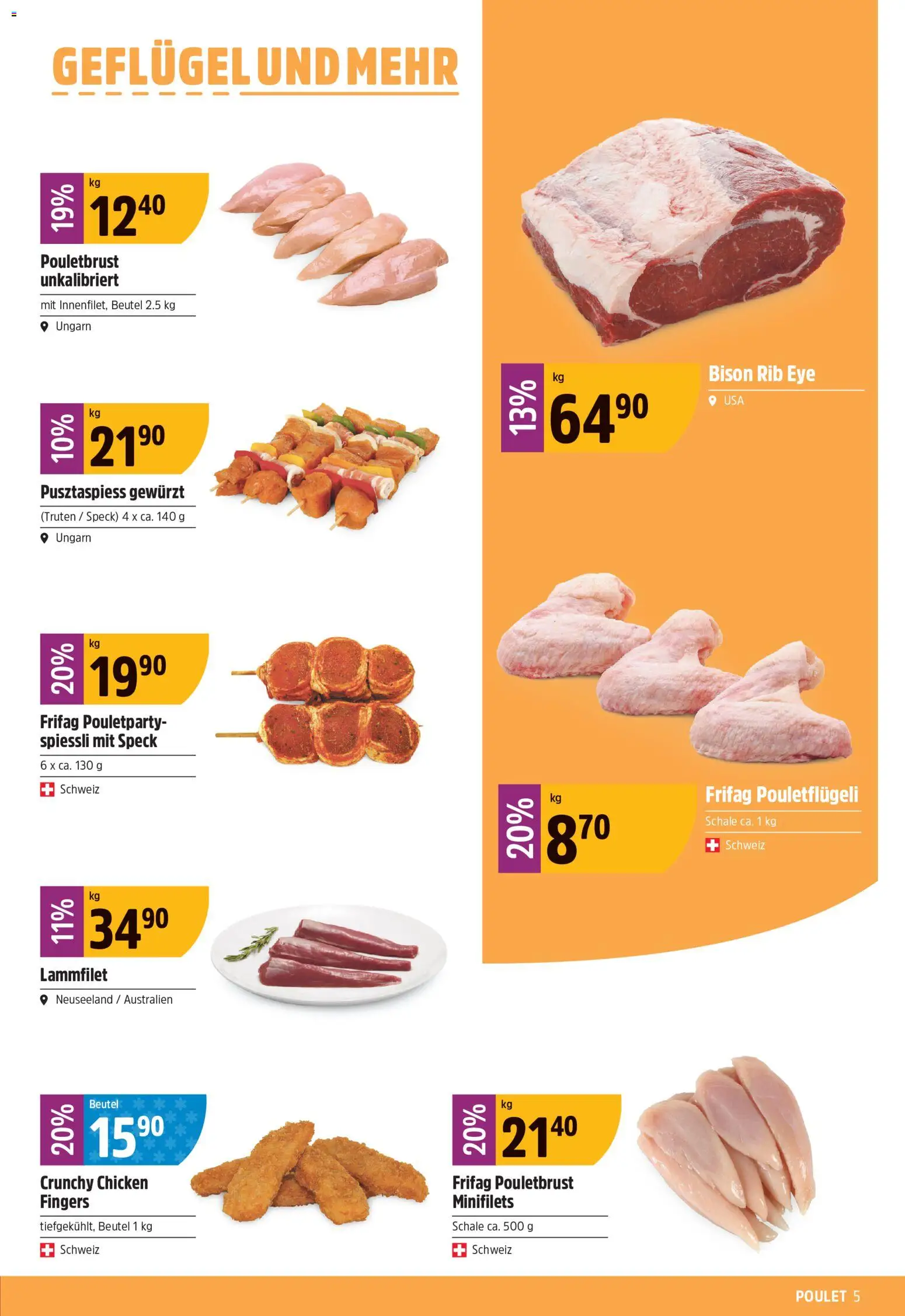 TopCC aktionen – gültig ab 27.07.2026 | Seite: 5 | Produkte: Pouletbrust