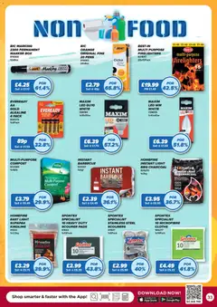 Preview of Bestway - The Big Deals Brochure valid from 14/08/2026 | Page: 33 | Products: Box, Light bulb, Charcoal, Orange