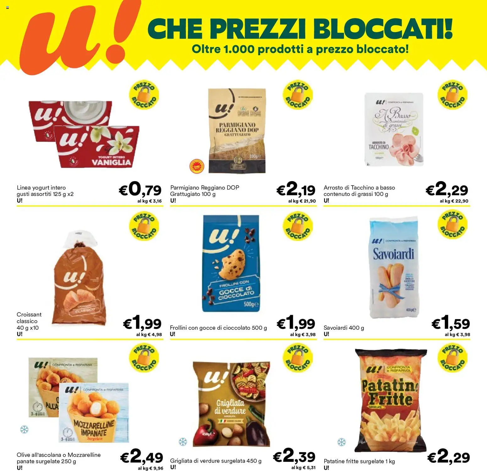 Volantino Unes del 17.06.2026 | Pagina: 2 | Prodotti: Patatine, Tacchino, Parmigiano reggiano, Savoiardi