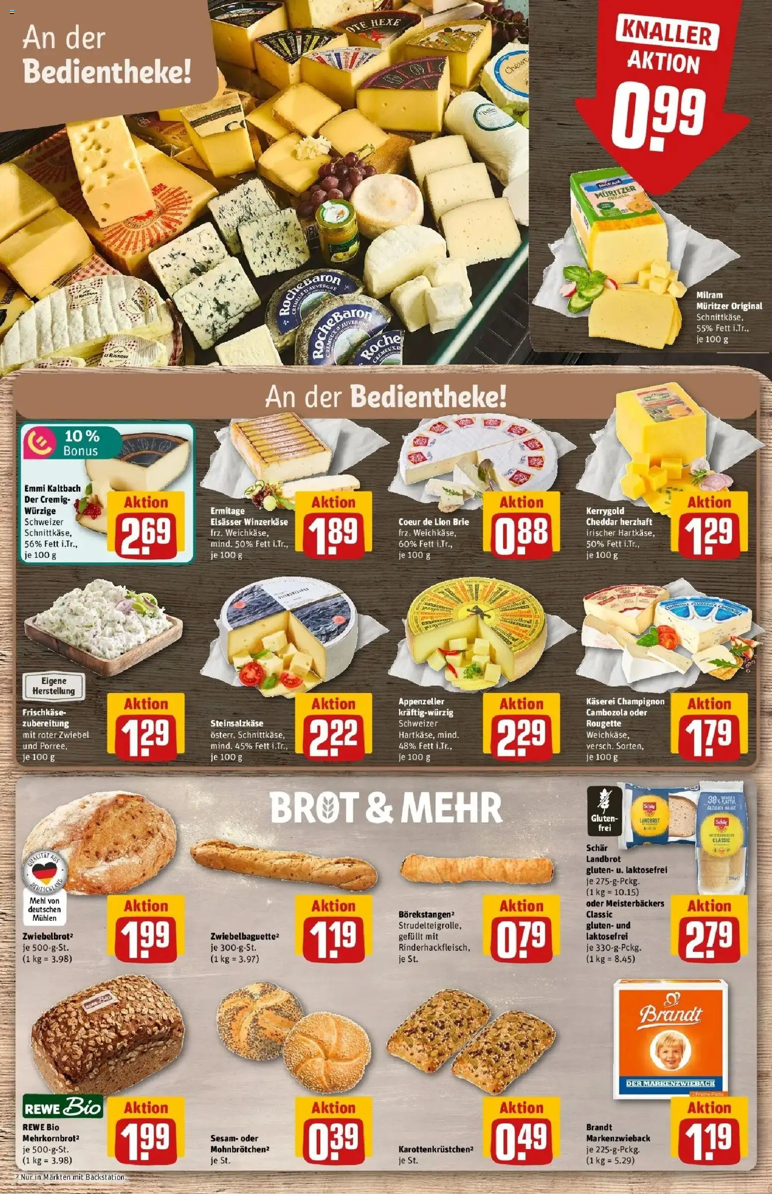 REWE Prospekt ab 28.09.2026 zum Blättern » Angebote | Seite: 17 | Produkte: Mehl, Milram, Brot, Frischkase