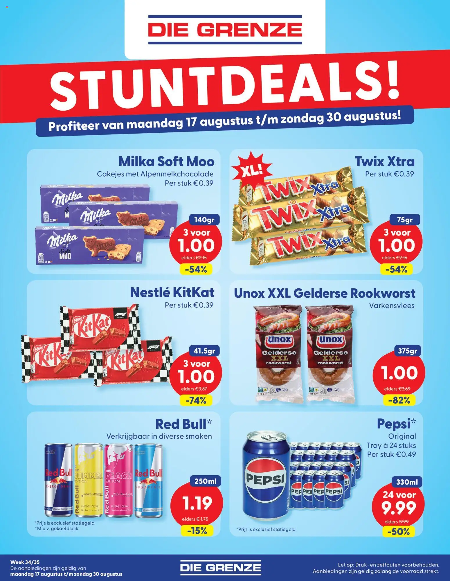 {H1} | Pagina: 1 | Producten: Varkensvlees, Pepsi, Red Bull, Twix