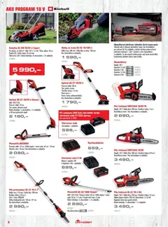 Náhled letáku Uni Hobby katalog - Zahradní technika 2026 od 13.03.2026 | Strana: 8 | Produkty: Plotostřih, Sekačka, Baterie, Pila