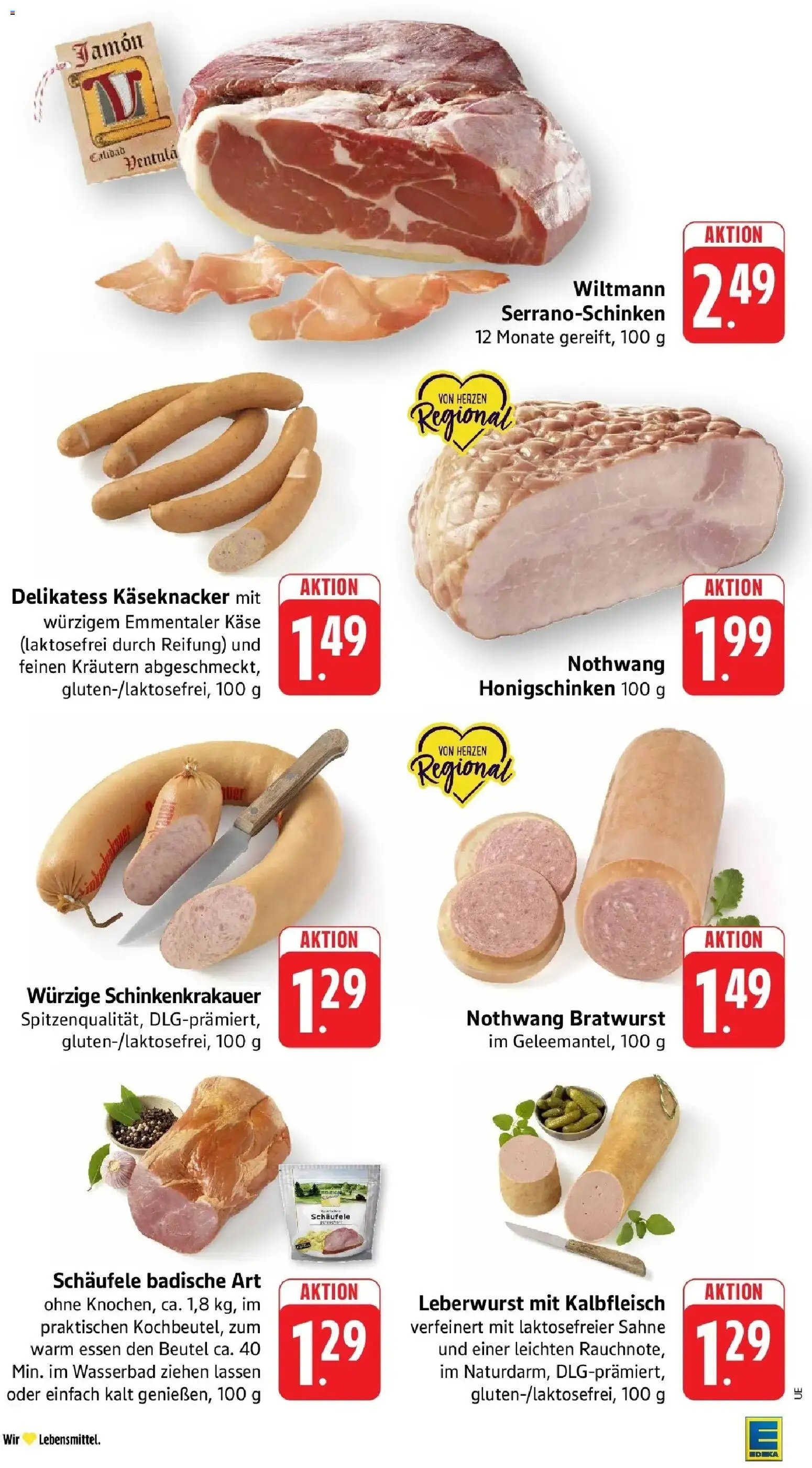Edeka Prospekt Heilbronn (ab 28.09.2026) » Angebote Online | Seite: 5 | Produkte: Käse, Bratwurst, Sahne