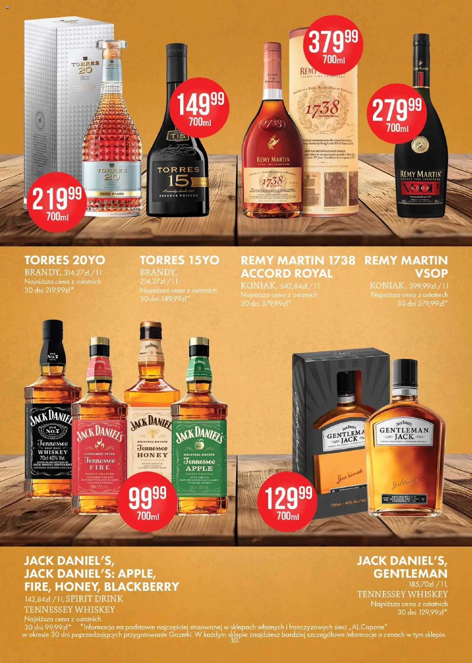 Al.Capone gazetka od 13.04.2026 | Strona: 10 | Produkty: Jack Daniel's, Champagne