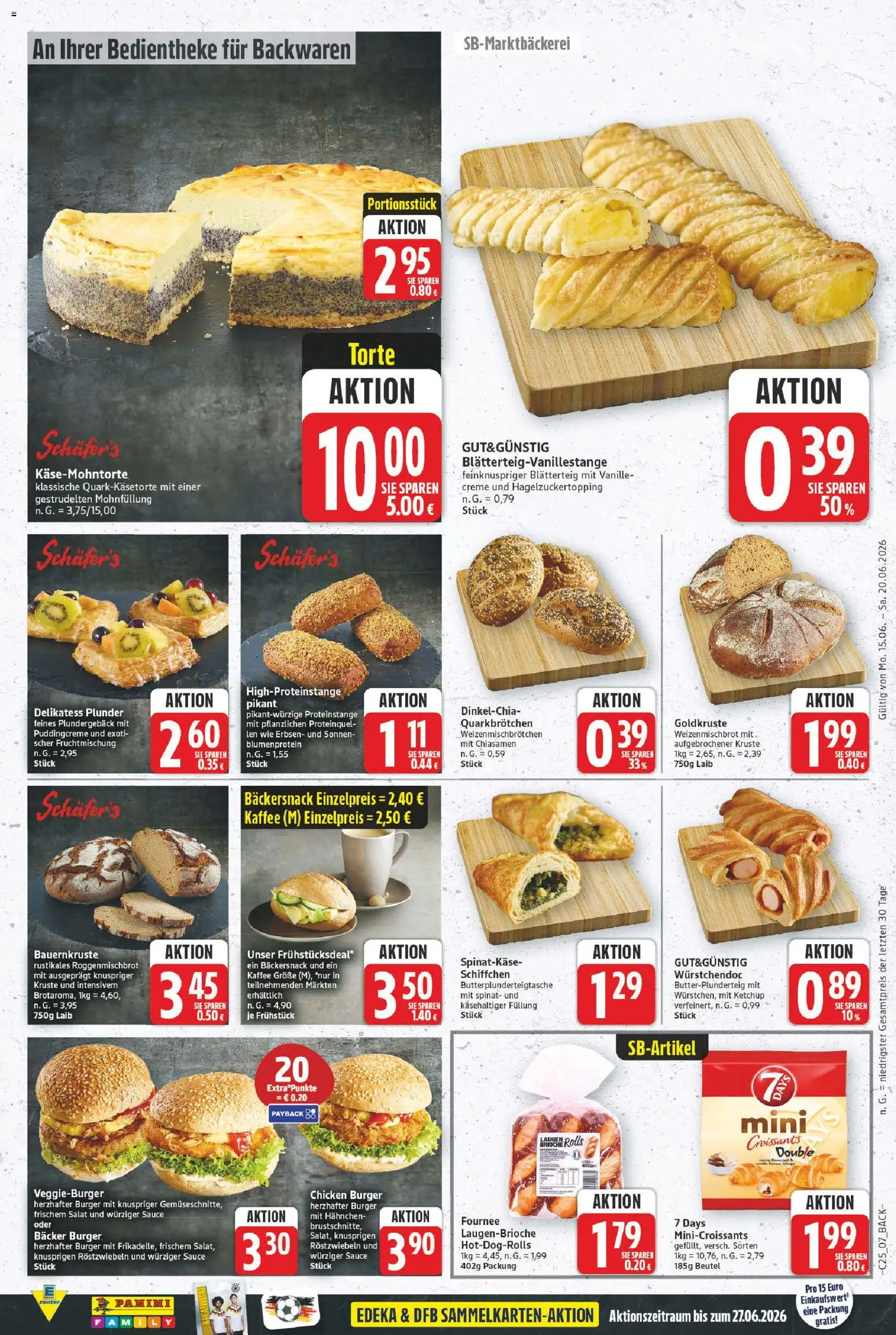 E center Prospekt – gültig ab 15.06.2026 | Seite: 9 | Produkte: Hahnchen, Burger, Ketchup, Erbsen