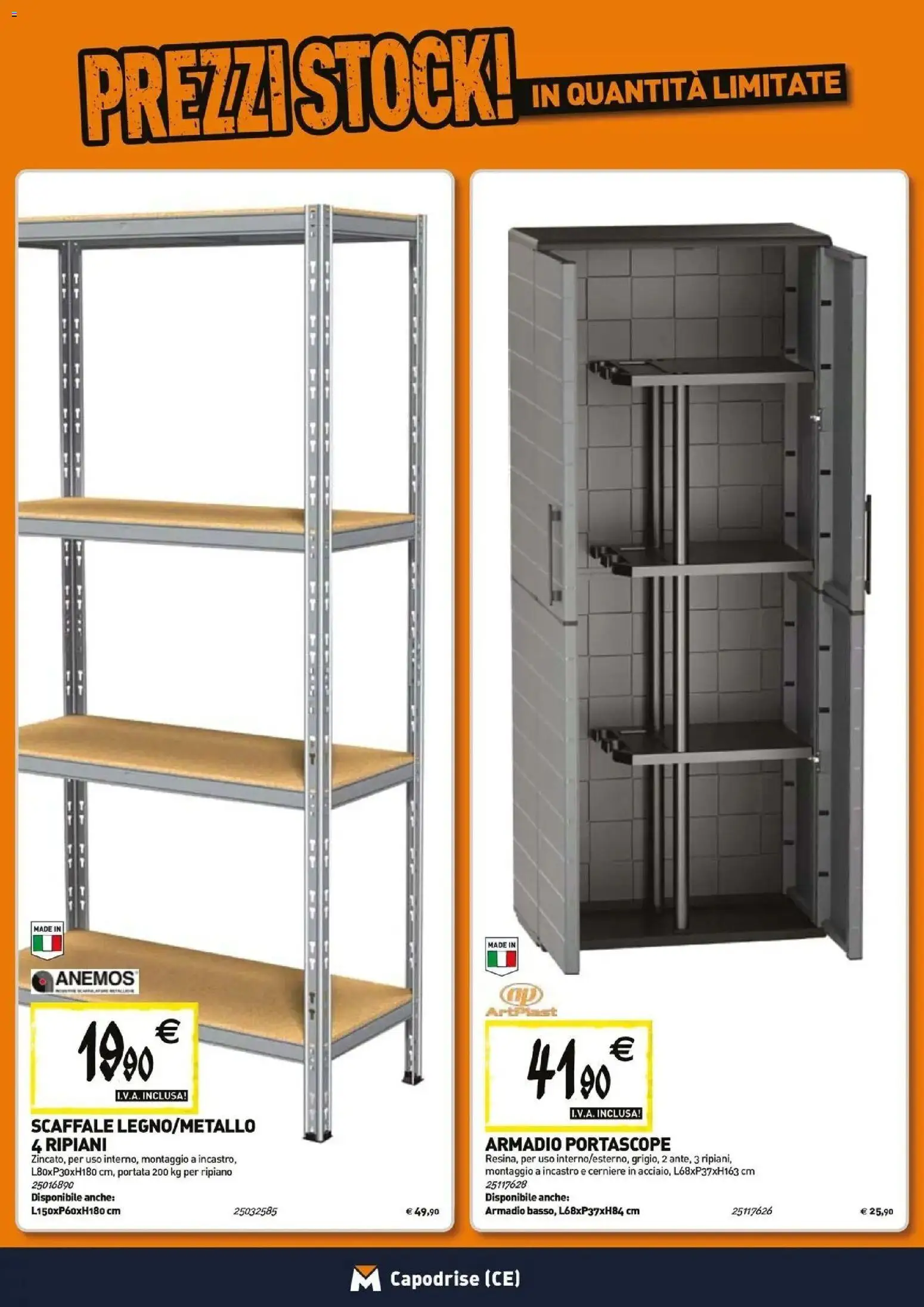 Nuovo TECNOMAT catalogo Capodrise dal 27/08/2026 > offerte anteprima 🛍️ | Pagina: 17 | Prodotti: Ripiano, Scaffale, Armadio