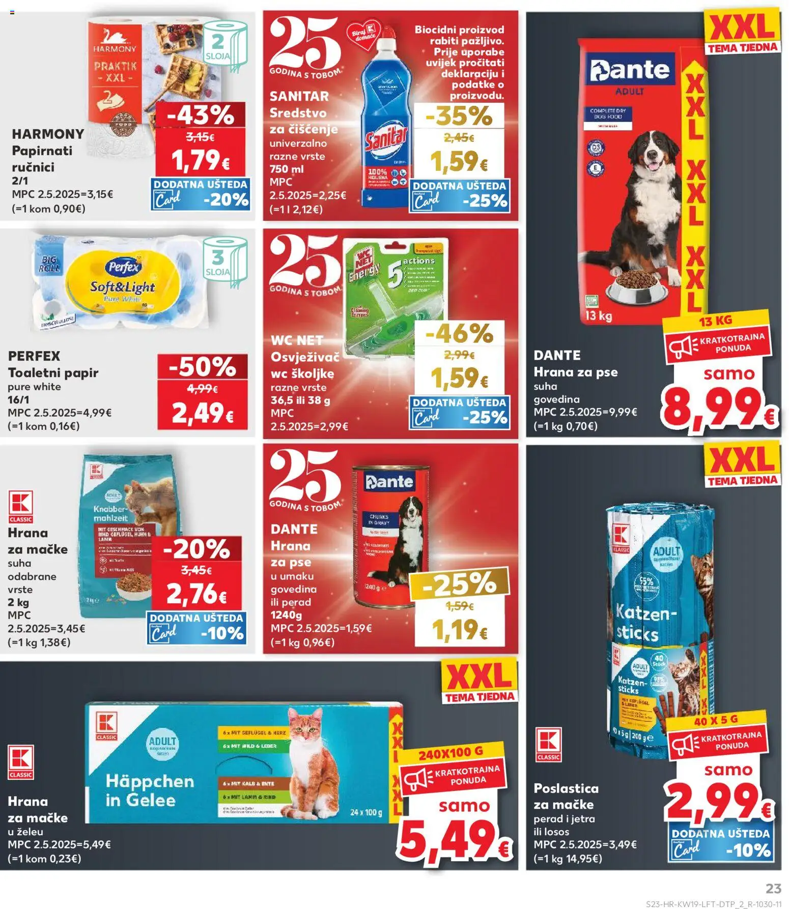 Kaufland katalog | vrijedi od 06.05.2026 | Stranica: 23 | Proizvodi: Govedina, Hrana za mačke, Losos, WC Net