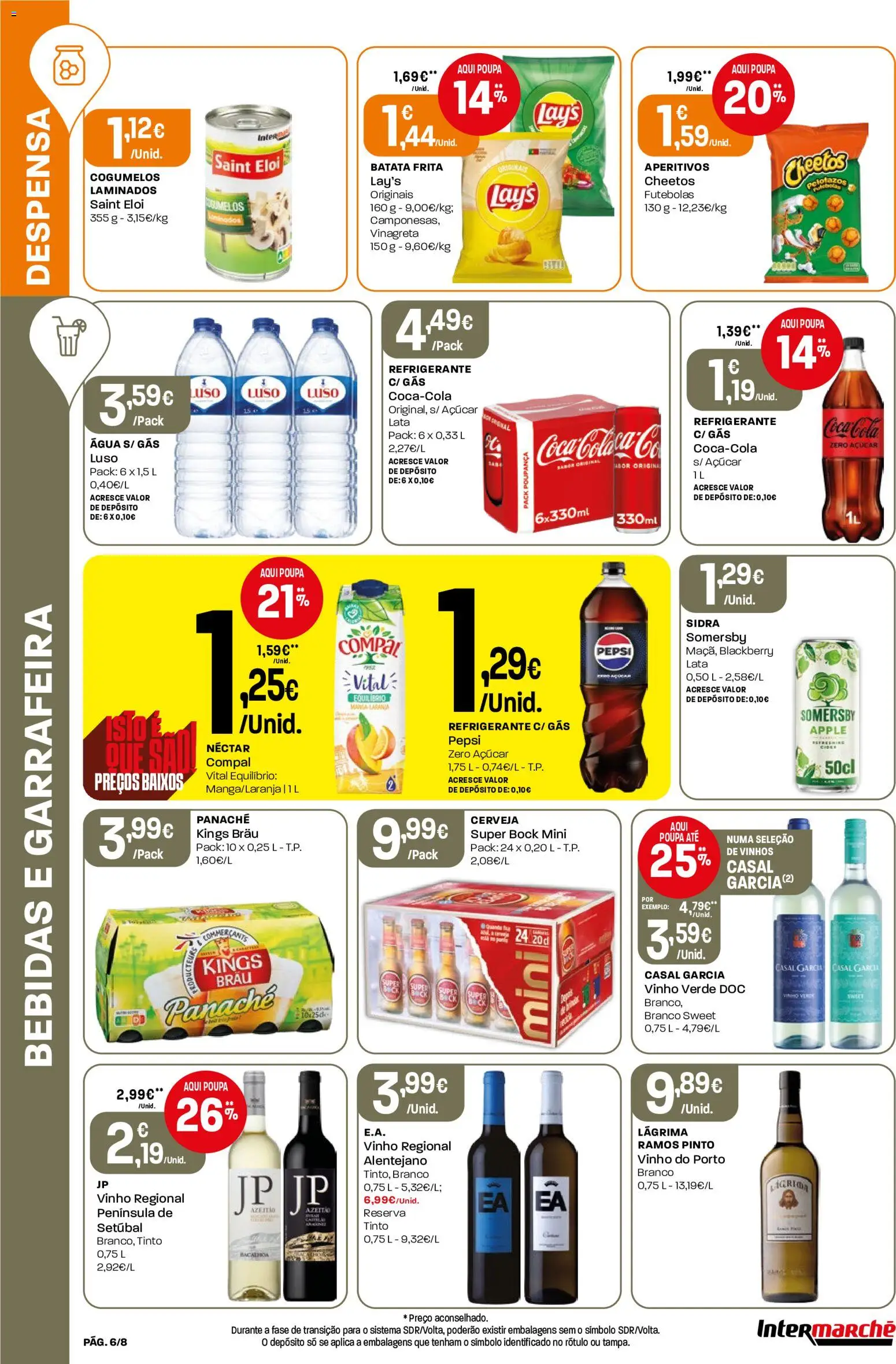 Intermarché Folheto Mini │ válido de 02/07/2026 | Página: 6 | Produtos: Agua, Batata, Batata frita, Cogumelos