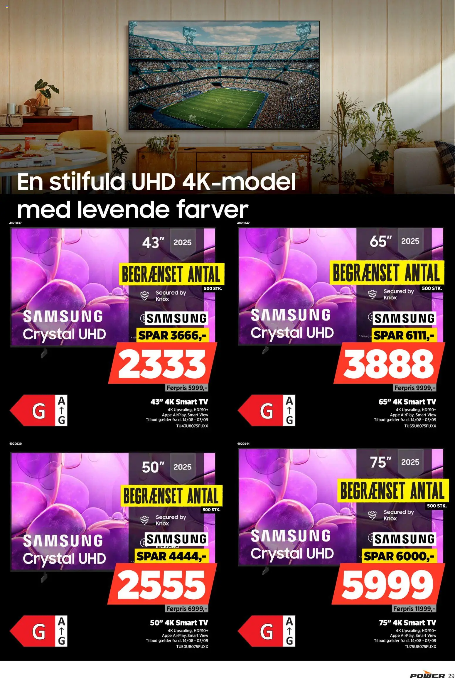 Power tilbudsavis – gyldig fra 28/08/2026 | Side: 29 | Produkter: Smart TV, TV