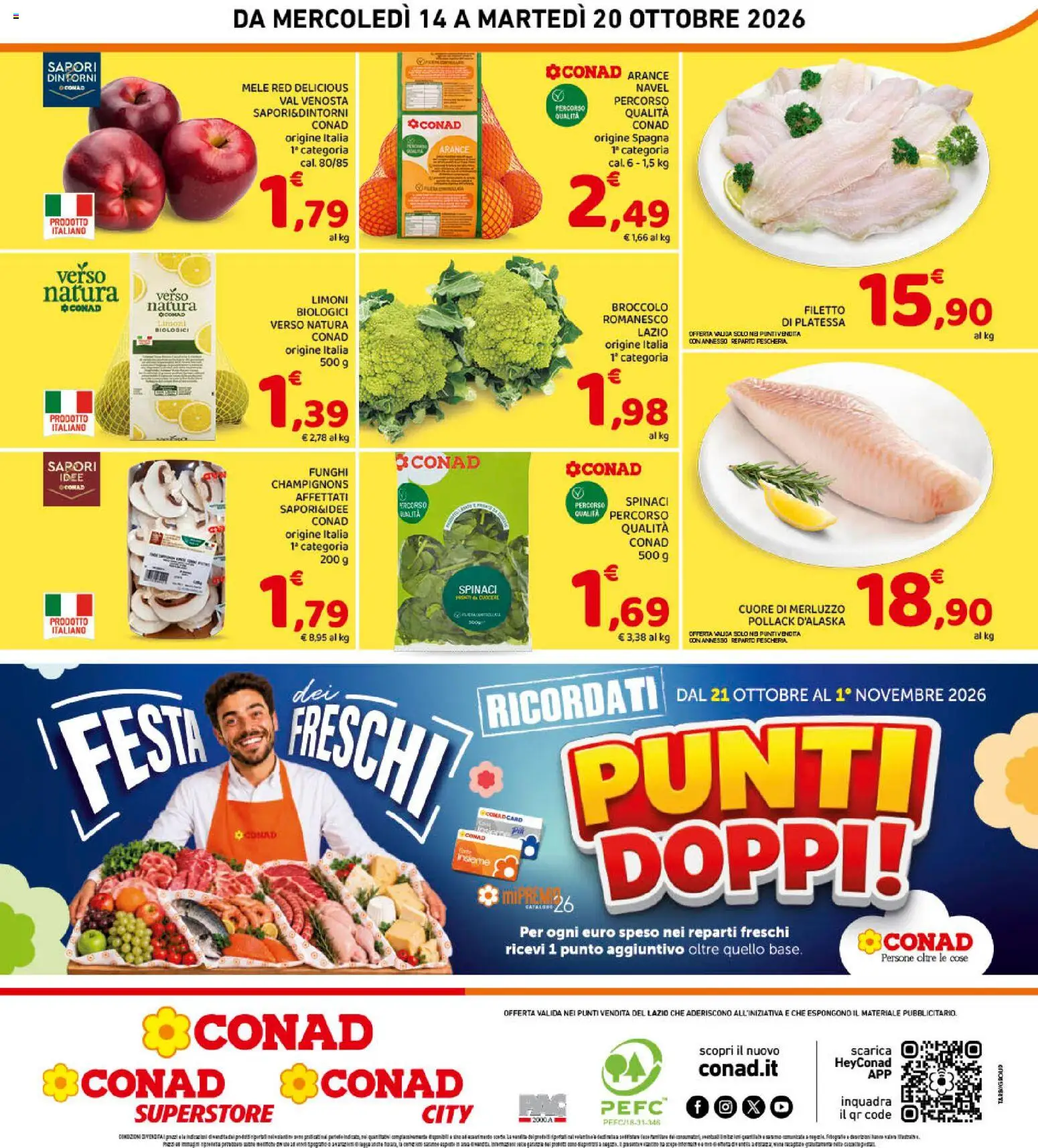 Volantino Conad del 14/10/2026 | Pagina: 8 | Prodotti: Dentifricio, Lavatrice, Lavastoviglie, Aceto