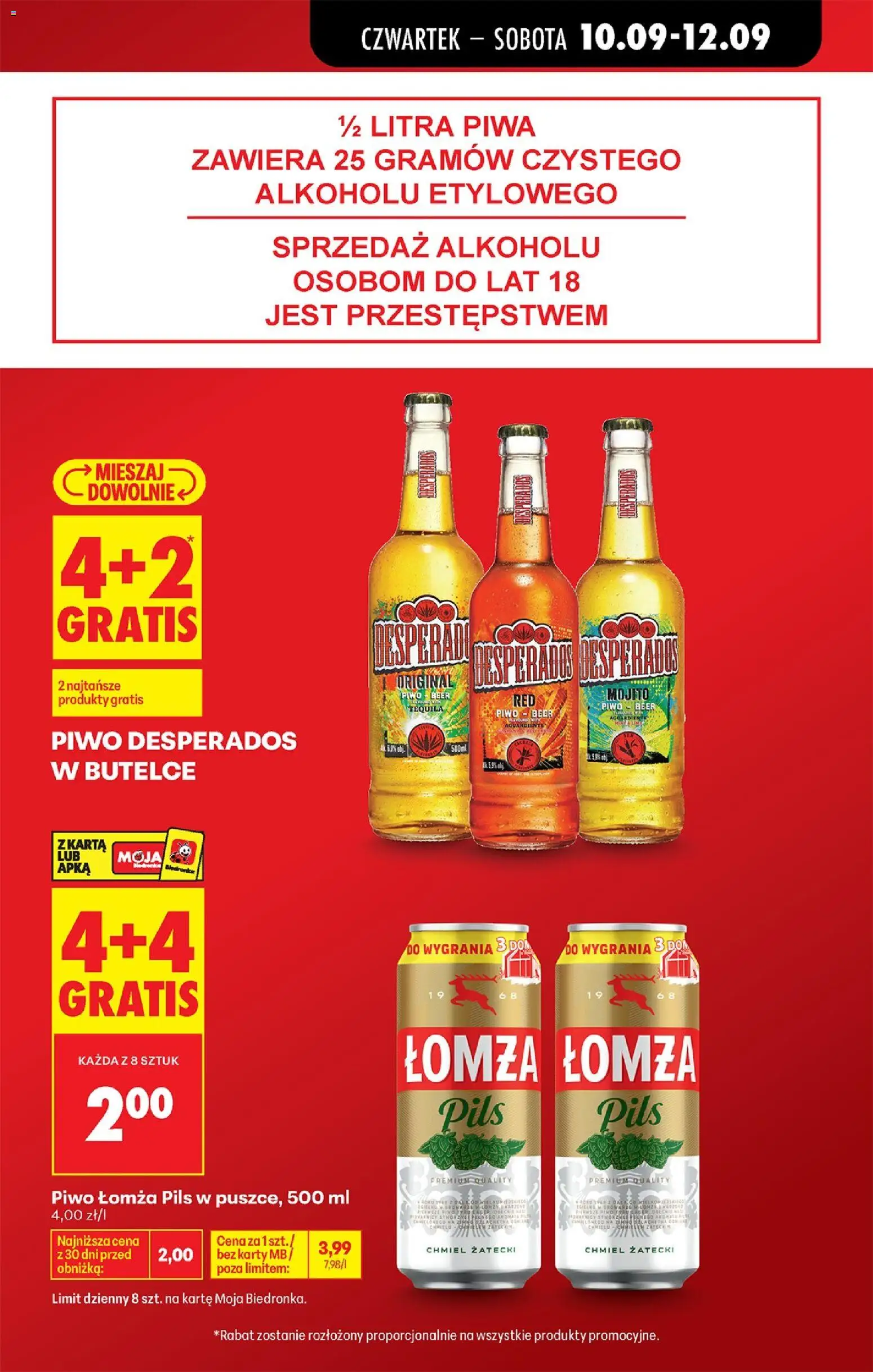 Biedronka Polsko leták - Codziennie niskie ceny od 10.09.2026 | Strana: 15 | Produkty: Desperados, Tequila, Mojito, Karty