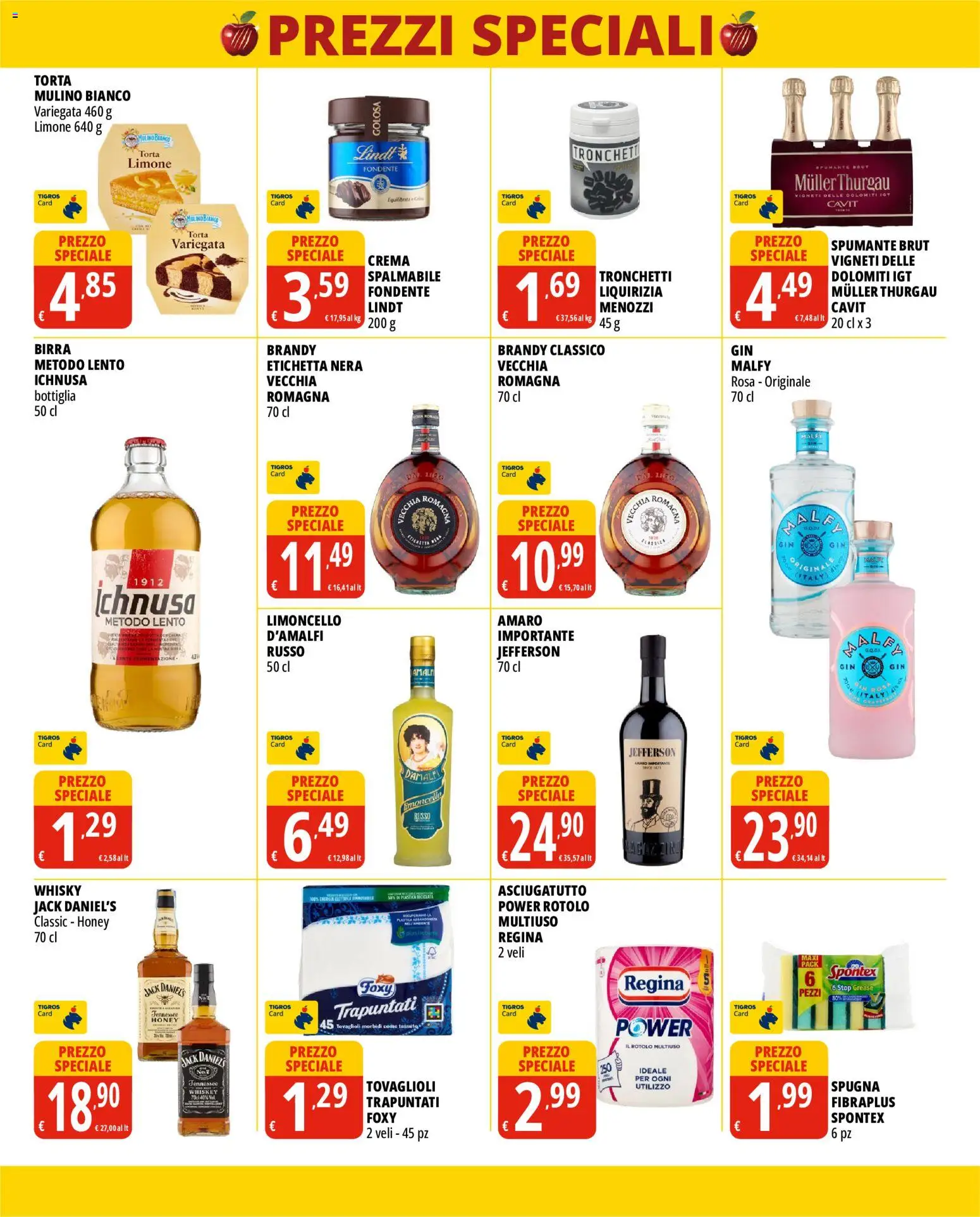Volantino Tigros del 13/10/2026 | Pagina: 6 | Prodotti: Whisky, Limone, Spumante, Limoncello