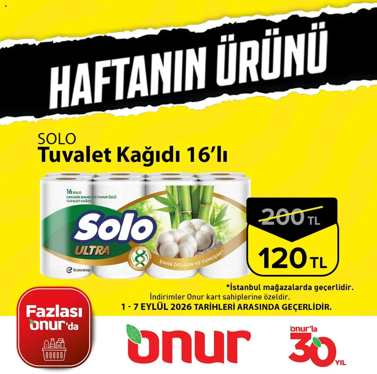 Onur Market - Haftanın Ürünü - 01 Eylül 2026 tarihinden itibaren geçerlidir | Sayfa: 2 | Ürünler: Tuvalet, Tuvalet kağıdı