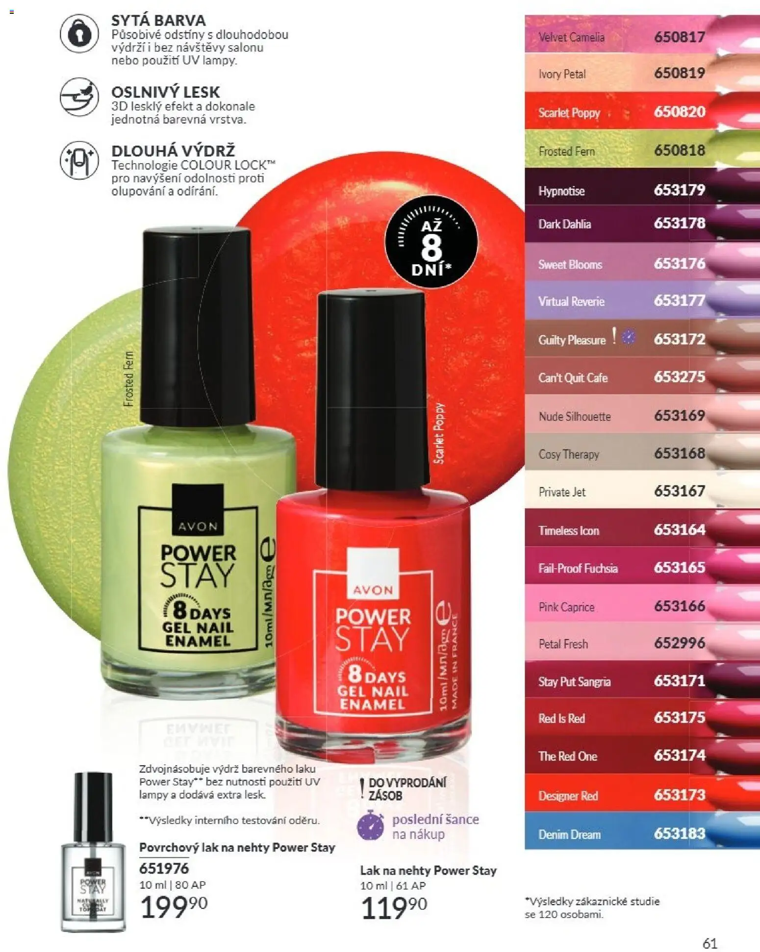 Avon Katalog 07/2026 od 01.07.2026 | Strana: 61 | Produkty: Sangria, Velvet, Nehty, Lak na nehty