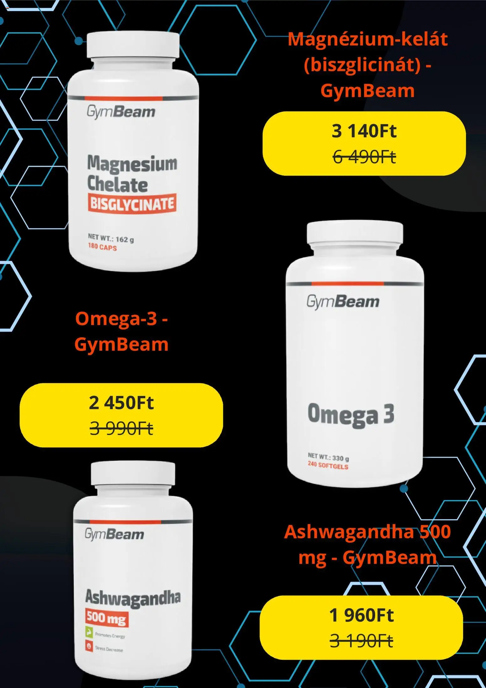 GymBeam akciós ujság - amely érvényes a következő dátumtól: 2026.09.22. | Oldal: 10 | Termékek: Omega 3, Omega, Ashwagandha