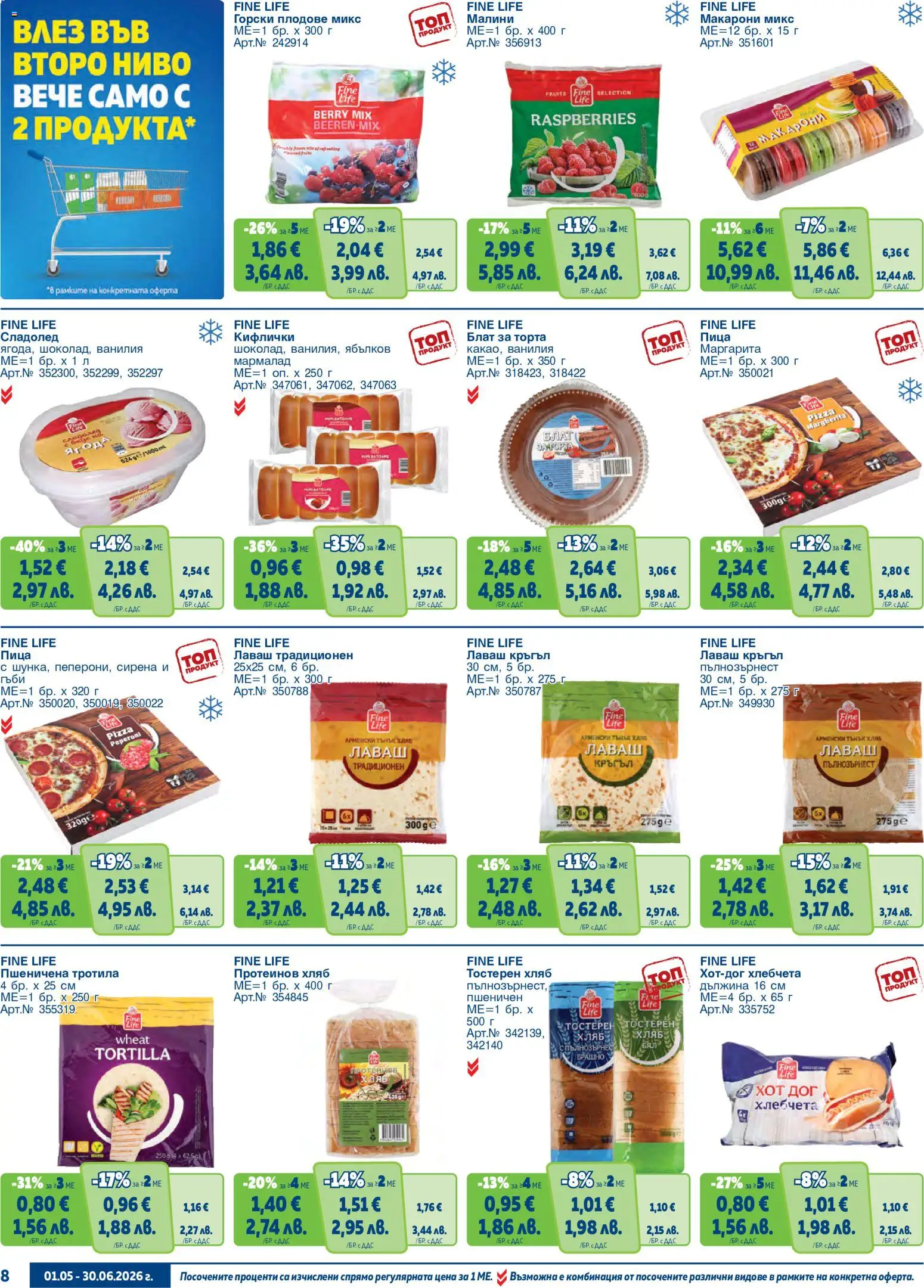 {H1} | Страница: 8 | Продукти: Пица, Плодове, Макарони, Calvados