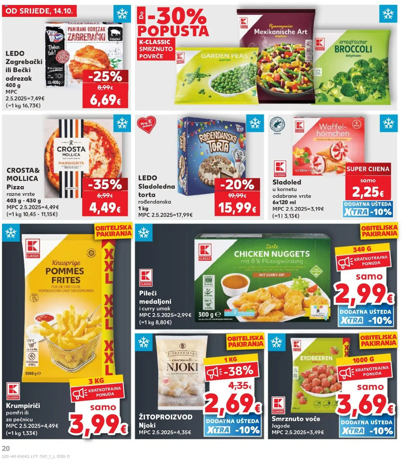 Kaufland katalog | vrijedi od 14.10.2026 | Stranica: 20 | Proizvodi: Jagode, Ledo, Voće, Torta