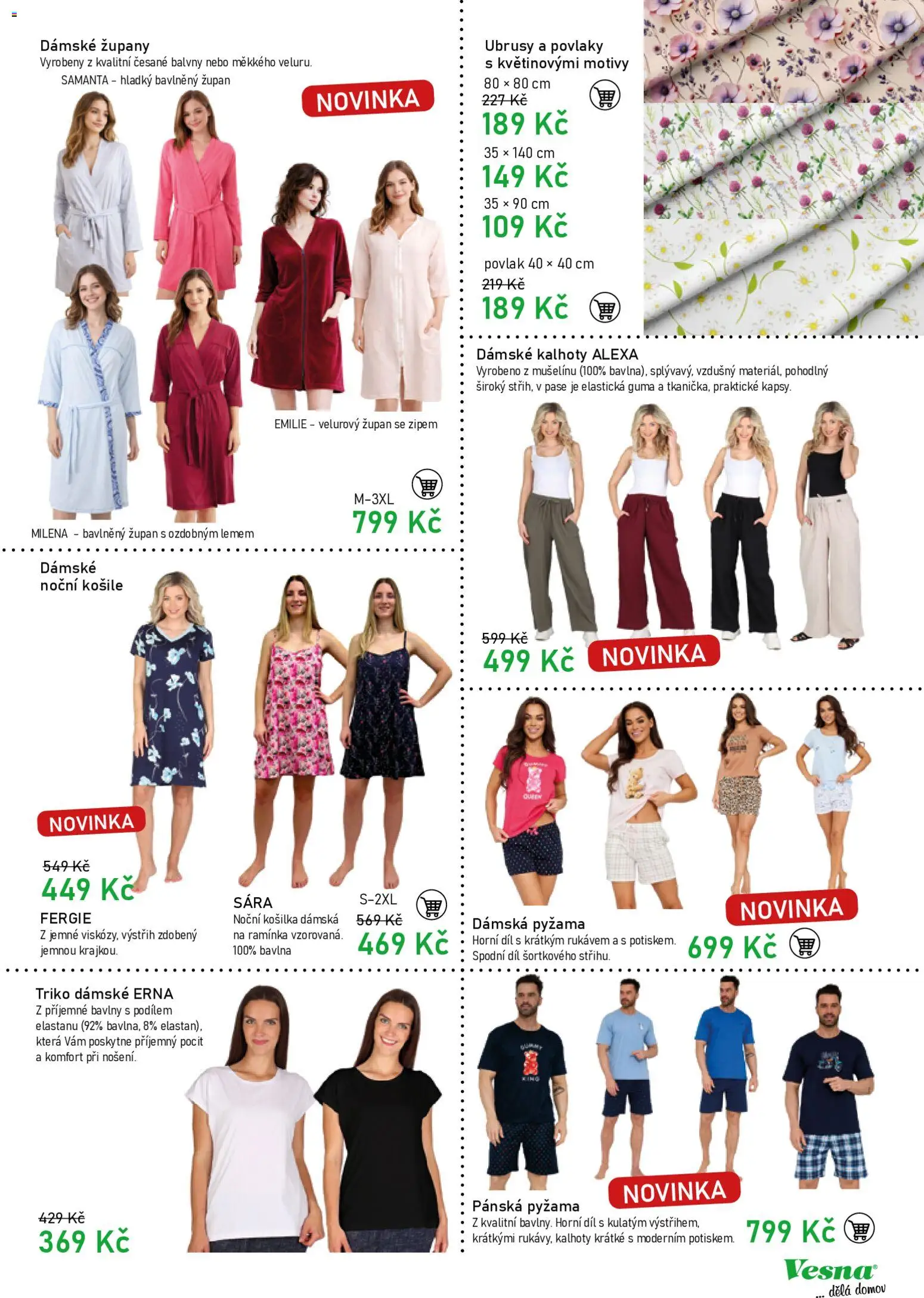 Vesna leták od 11.05.2026 | Strana: 3 | Produkty: Košile, Župan, Guma, Noční košile