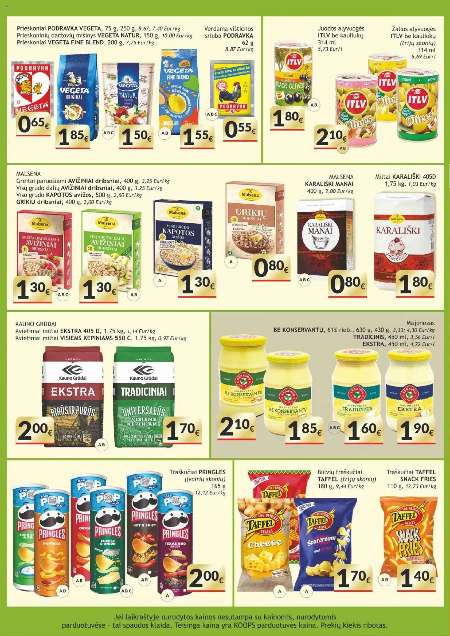Koops akcijos nuo 2026.10.05 | Puslapis: 14 | Prekių: Paprika, Majonezas, Prieskoniai, Traškučiai