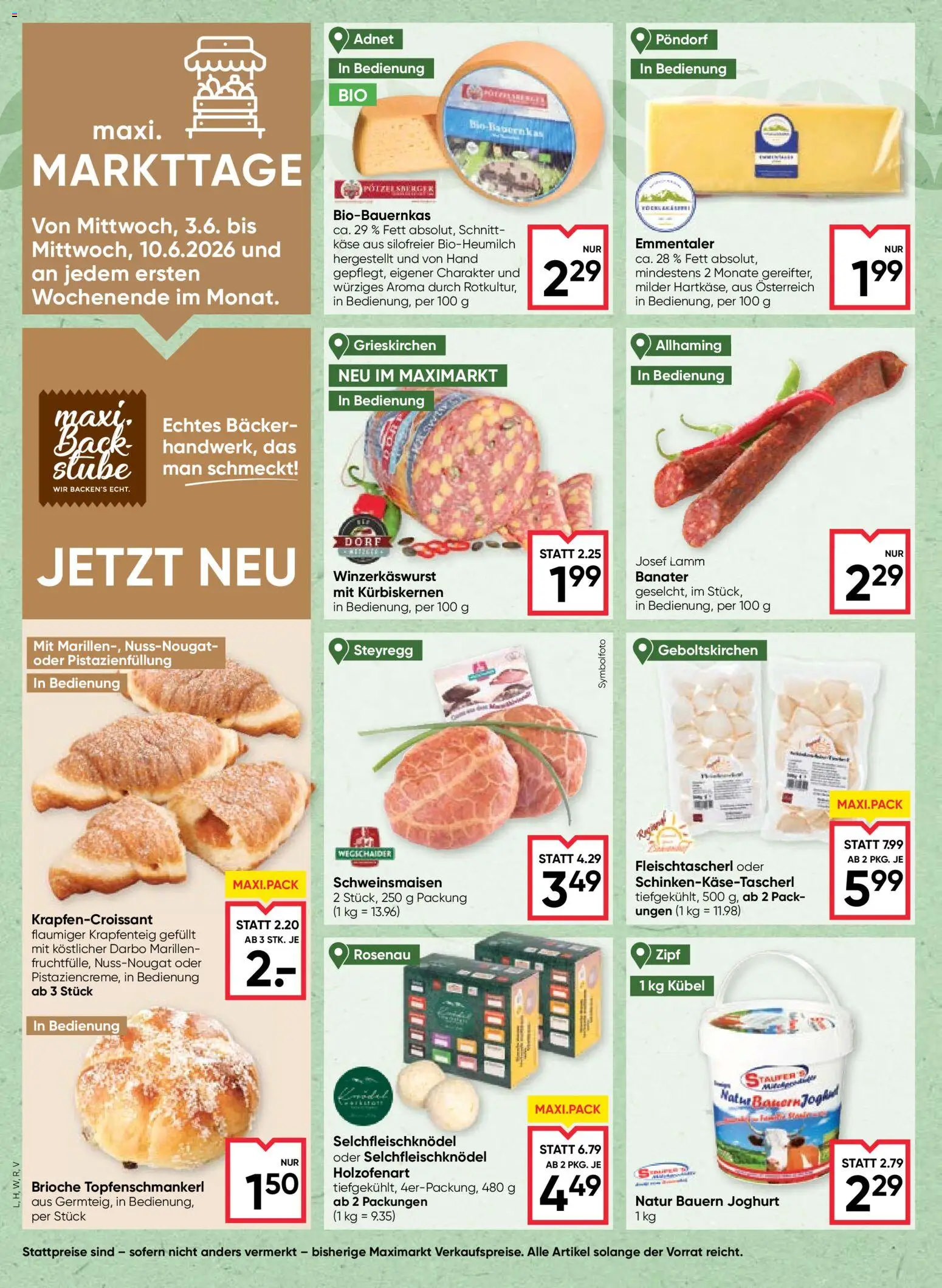 Maximarkt - Das Beste aus Österreich gültig ab 03.06.2026 | Seite: 4 | Produkte: Käse, Joghurt