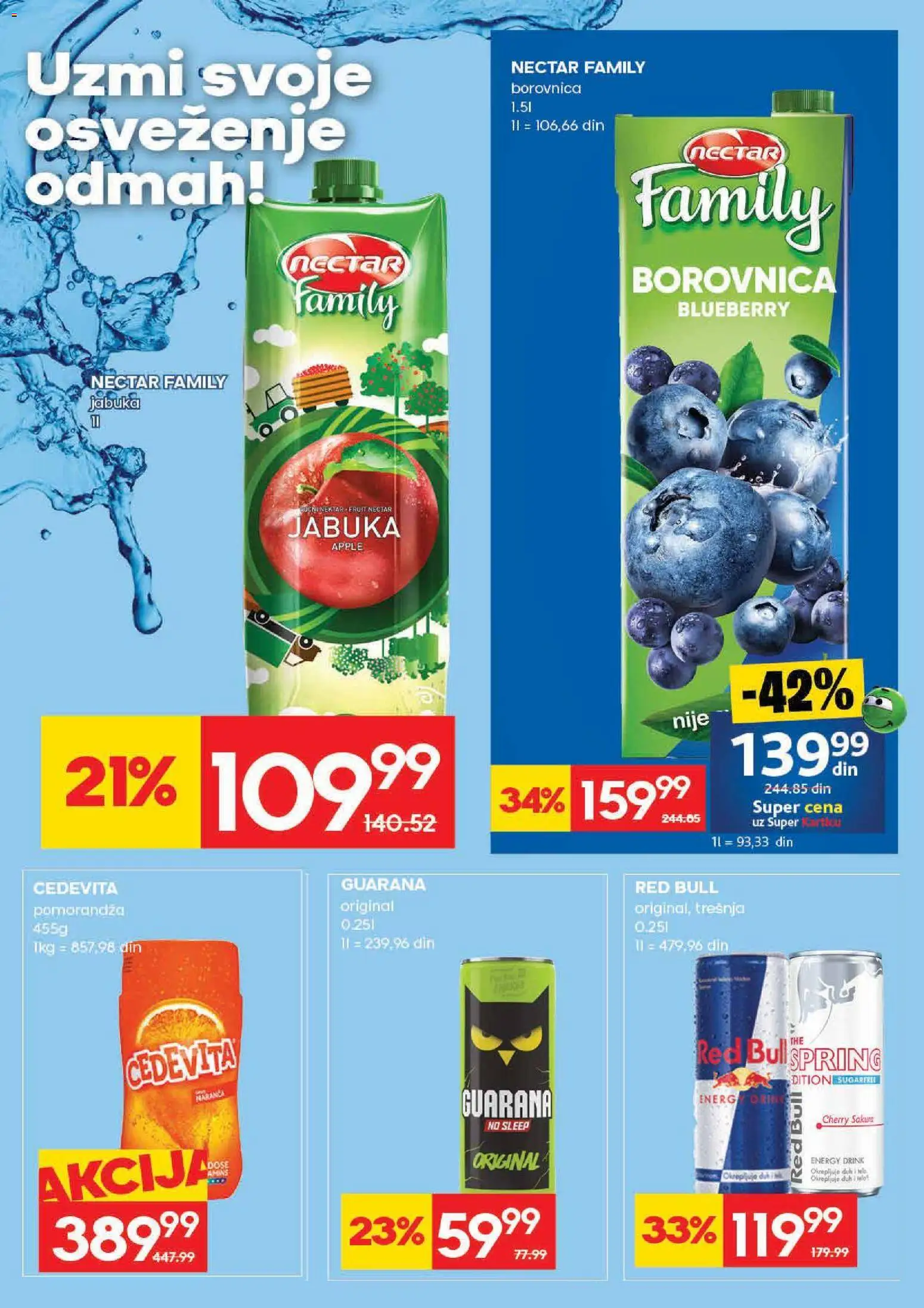 Roda katalog - važi od 21.05.2026 | Strana: 25 | Proizvode: Borovnica, Pomorandza, Guarana, Red Bull
