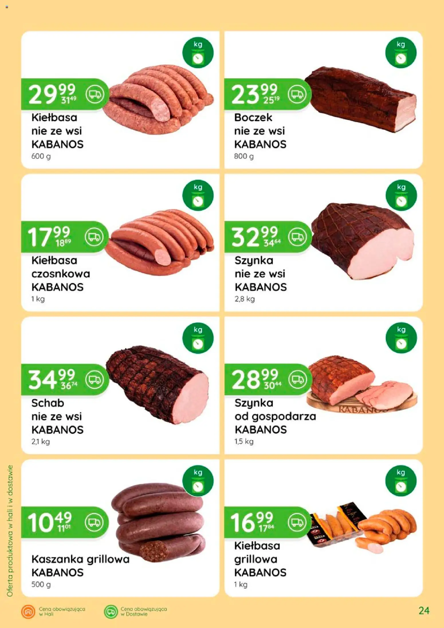 Eurocash gazetka - Katalog Wędlin od 06.08.2026 | Strona: 24 | Produkty: Kiełbasa, Kaszanka, Szynka, Kabanos