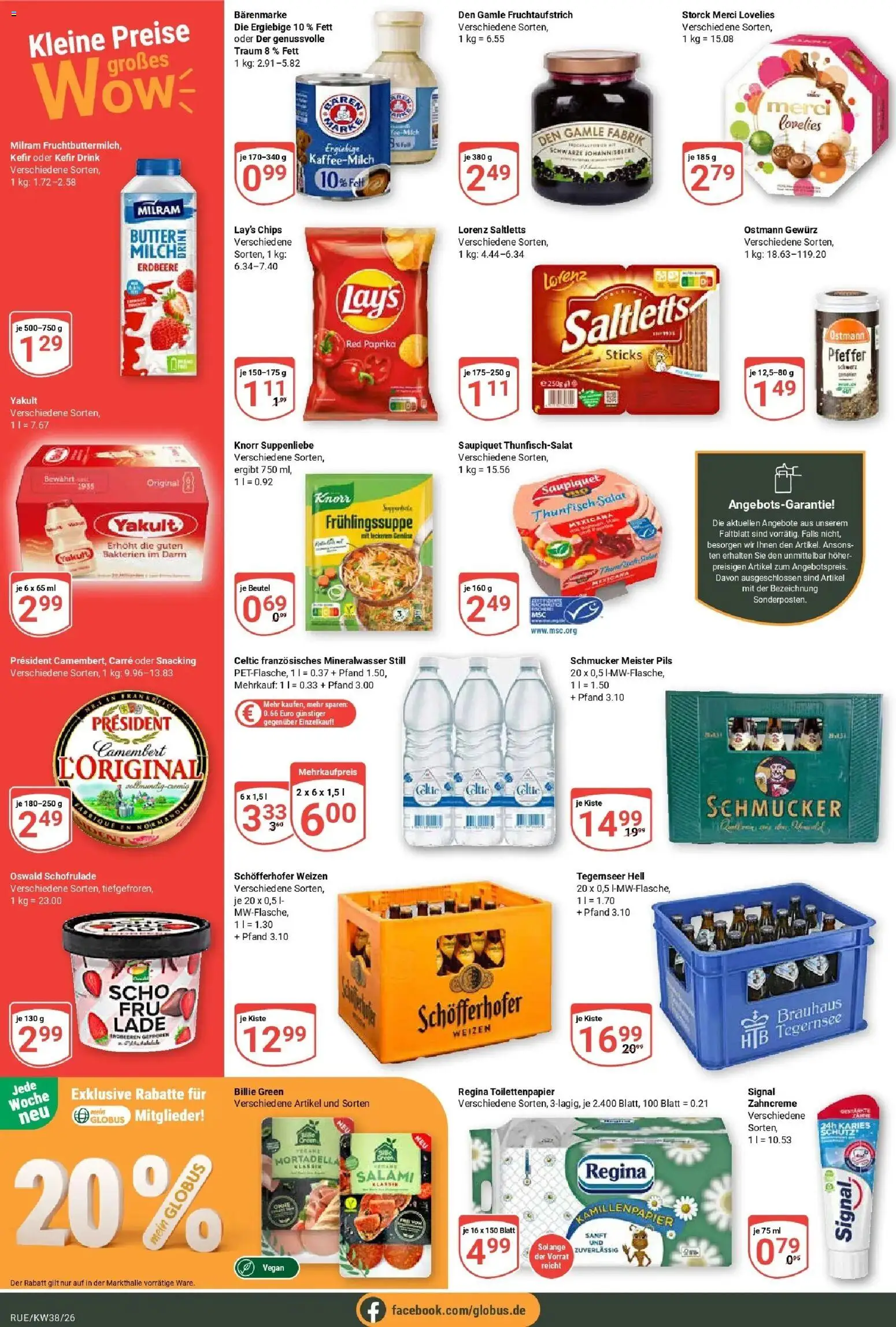 Globus Prospekt Rüsselsheim (ab 14.09.2026) » Angebote online | Seite: 4 | Produkte: Kefir, Thunfisch, Pils, Milram