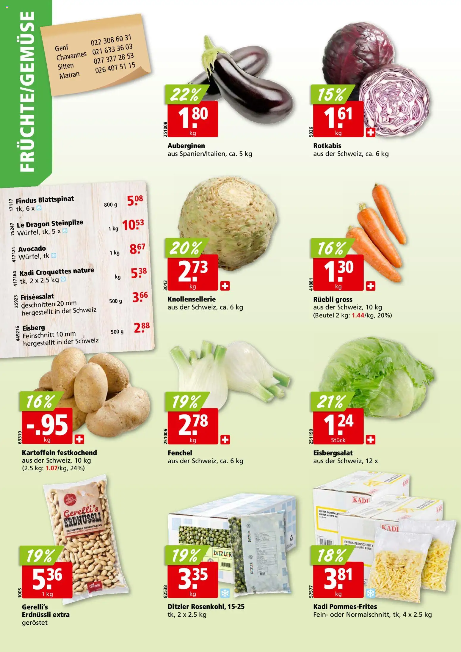 Aligro aktionen Chavannes, Matran, Genf, Sitten – gültig ab 26.10.2026 | Seite: 2 | Produkte: Avocado, Kartoffeln