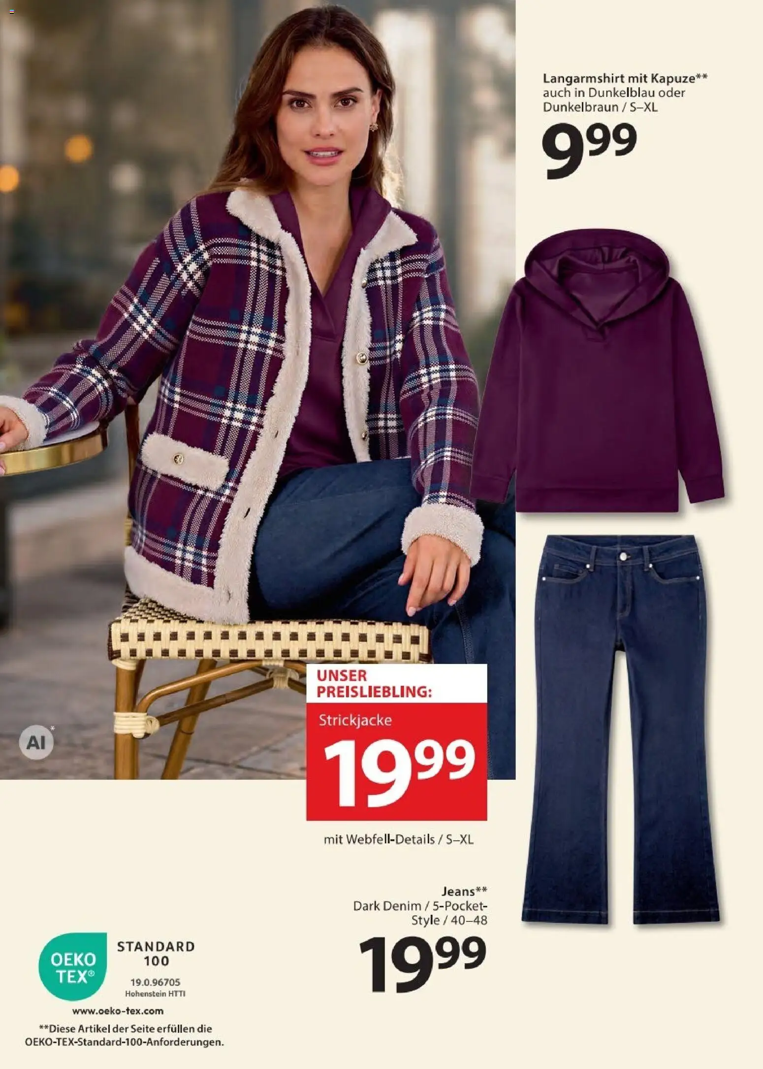 NKD Prospekt – gültig ab 10.09.2026 | Seite: 2 | Produkte: Langarmshirt, Strickjacke, Jeans