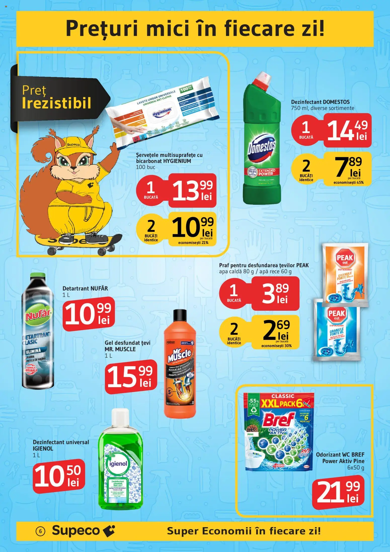 Noul catalog Supeco – valabil de la 16.07.2026 | Pagină: 6 | Produse: Mici, Lavete, Apă