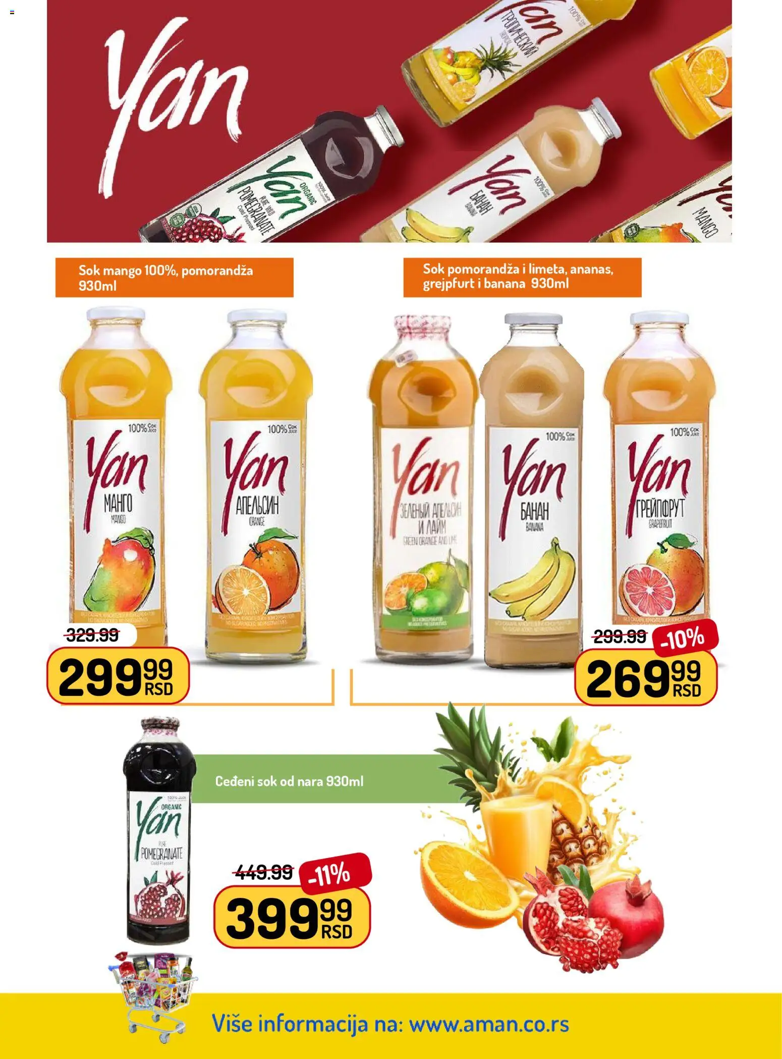 Aman katalog - važi od 27.04.2026 | Strana: 34 | Proizvode: Banana, Mango, Pomorandza, Sok