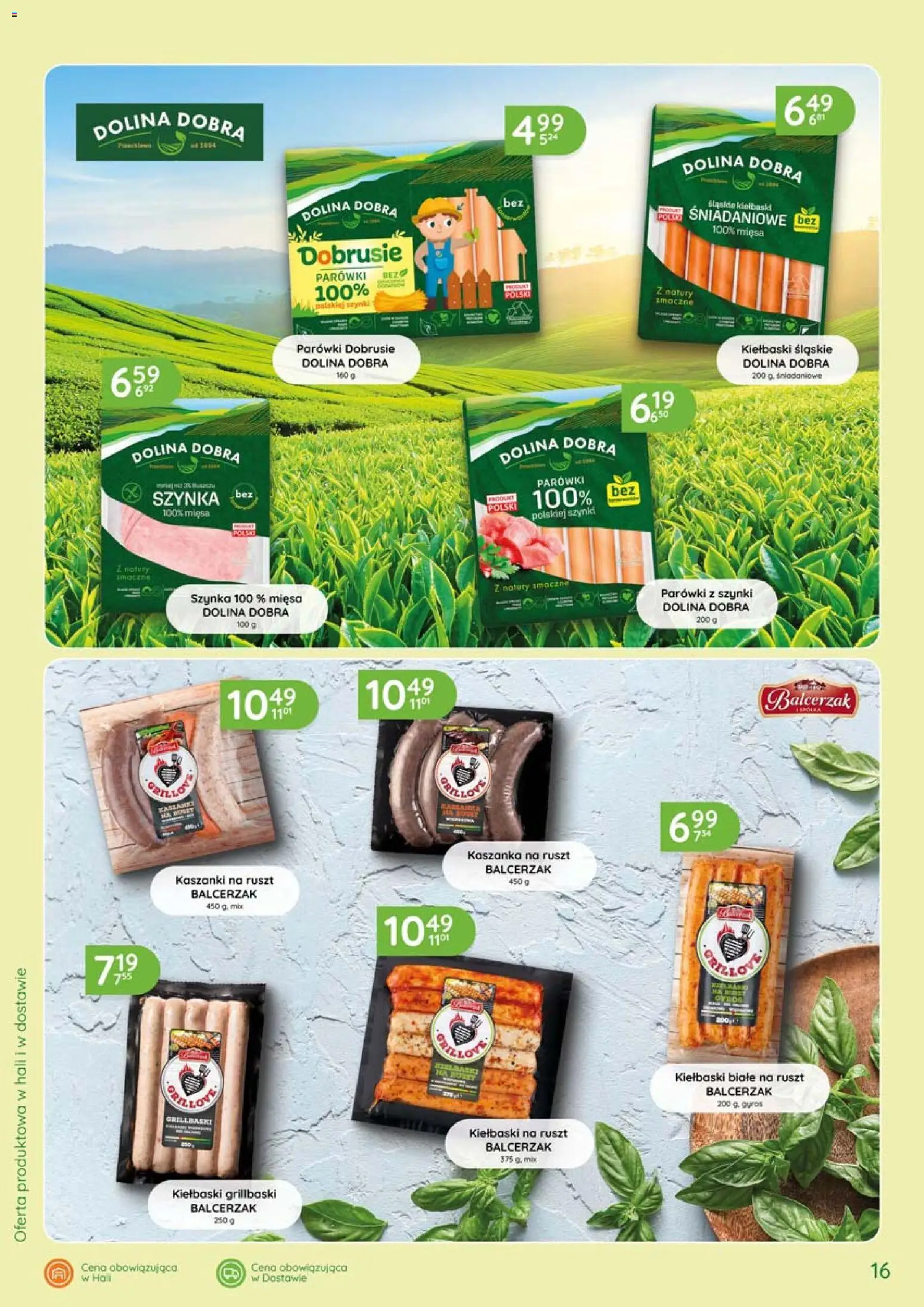 Eurocash gazetka - Katalog Wędlin od 04.06.2026 | Strona: 16 | Produkty: Parówki z szynki, Kaszanka, Szynka, Ruszt