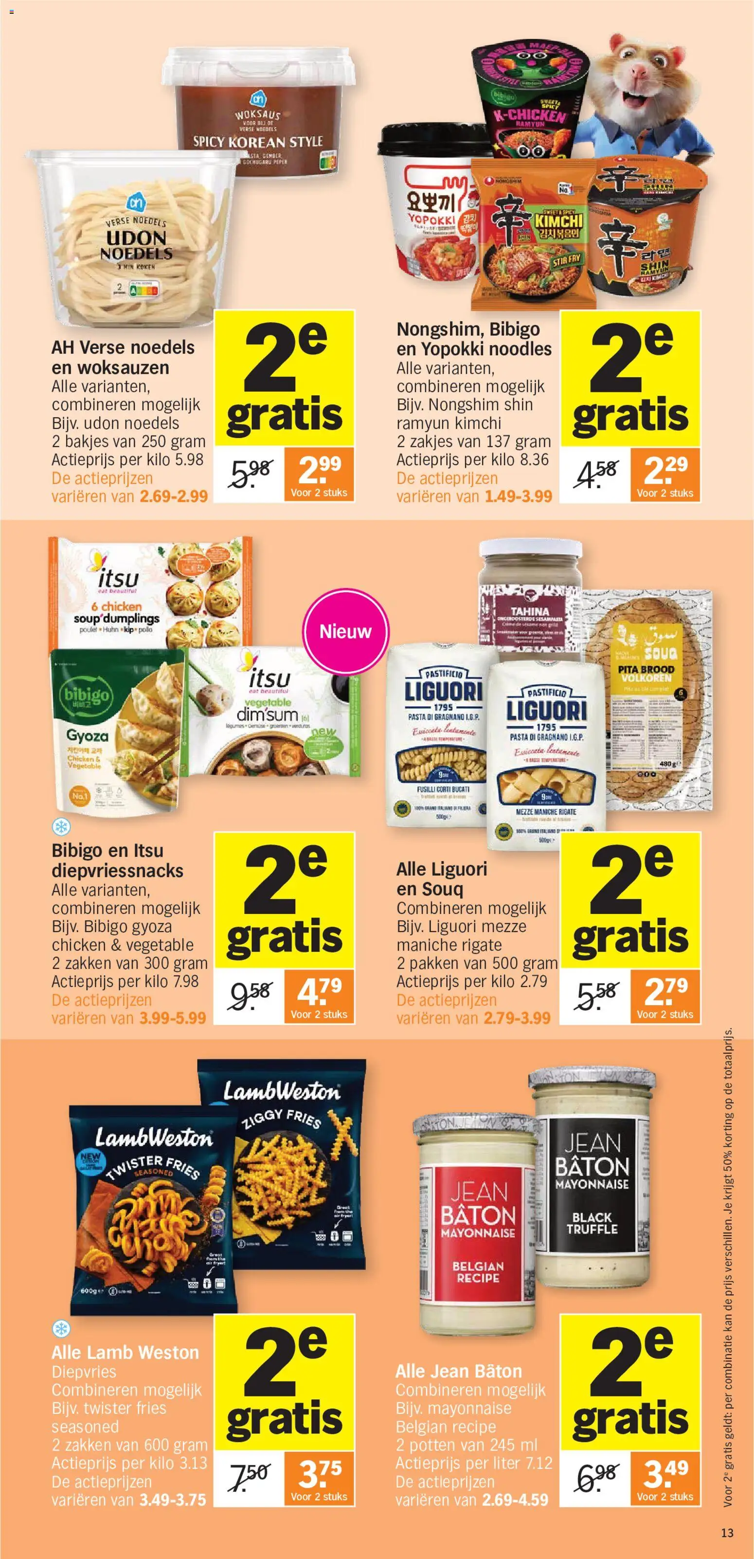 {H1} | Pagina: 13 | Producten: Noedels, Pasta, Grill, Kimchi
