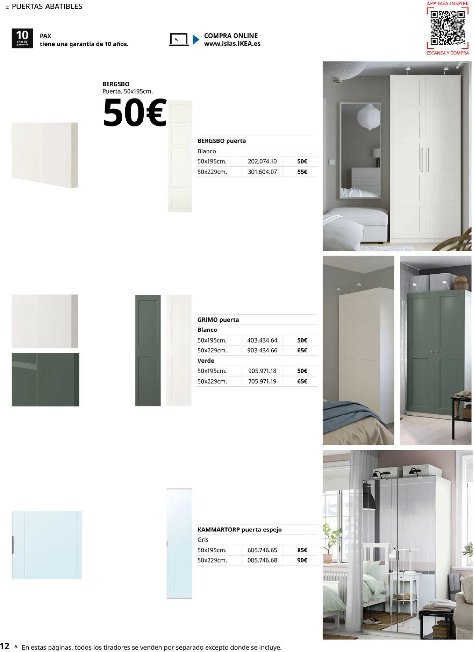 IKEA - Pax │ válido desde el 01/09/2026 | Página: 12 | Productos: Espejo, Puertas