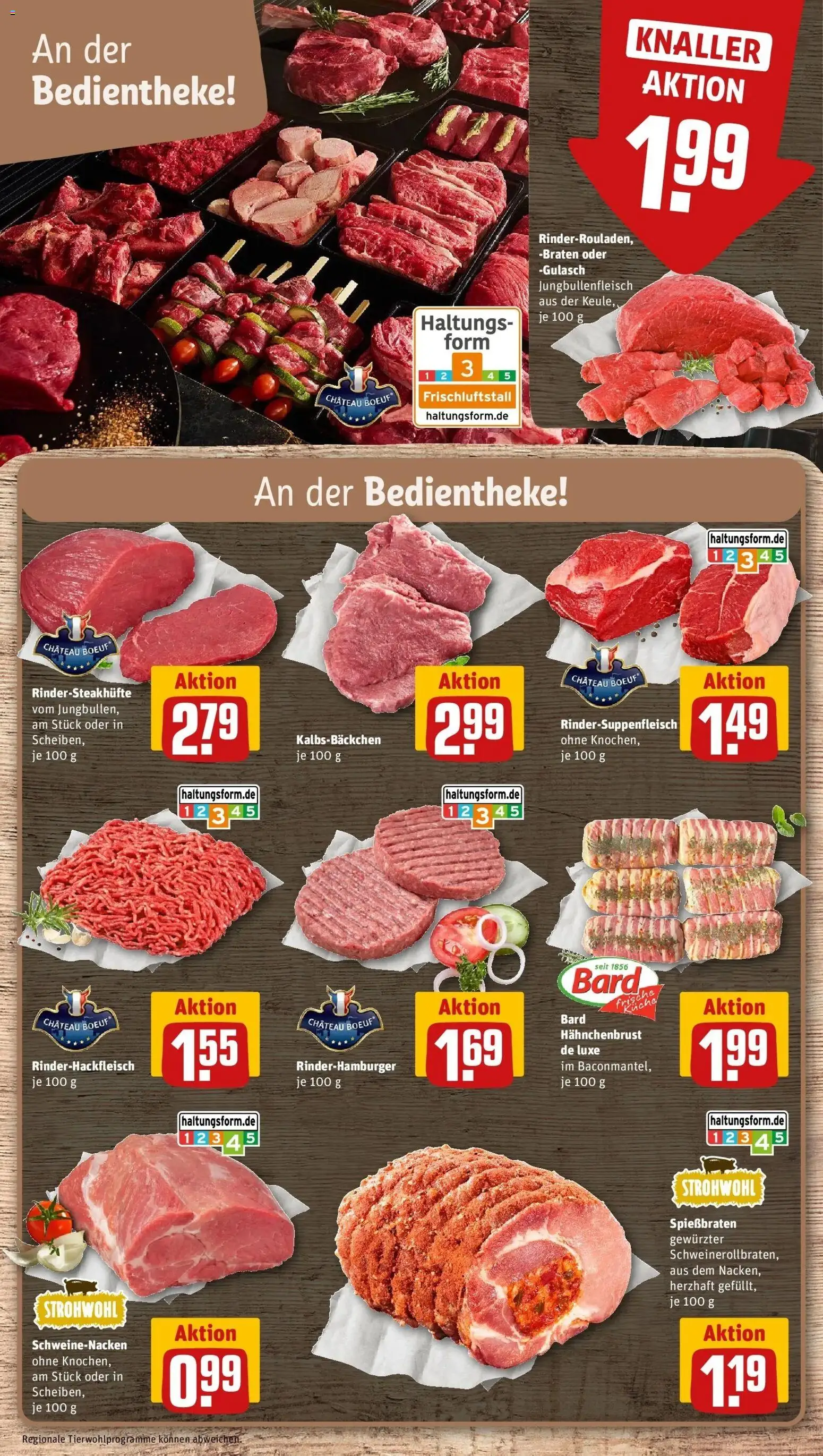 REWE Prospekt ab 26.10.2026 zum Blättern » Angebote | Seite: 8 | Produkte: Schweinenacken, Gulasch, Hahnchenbrust