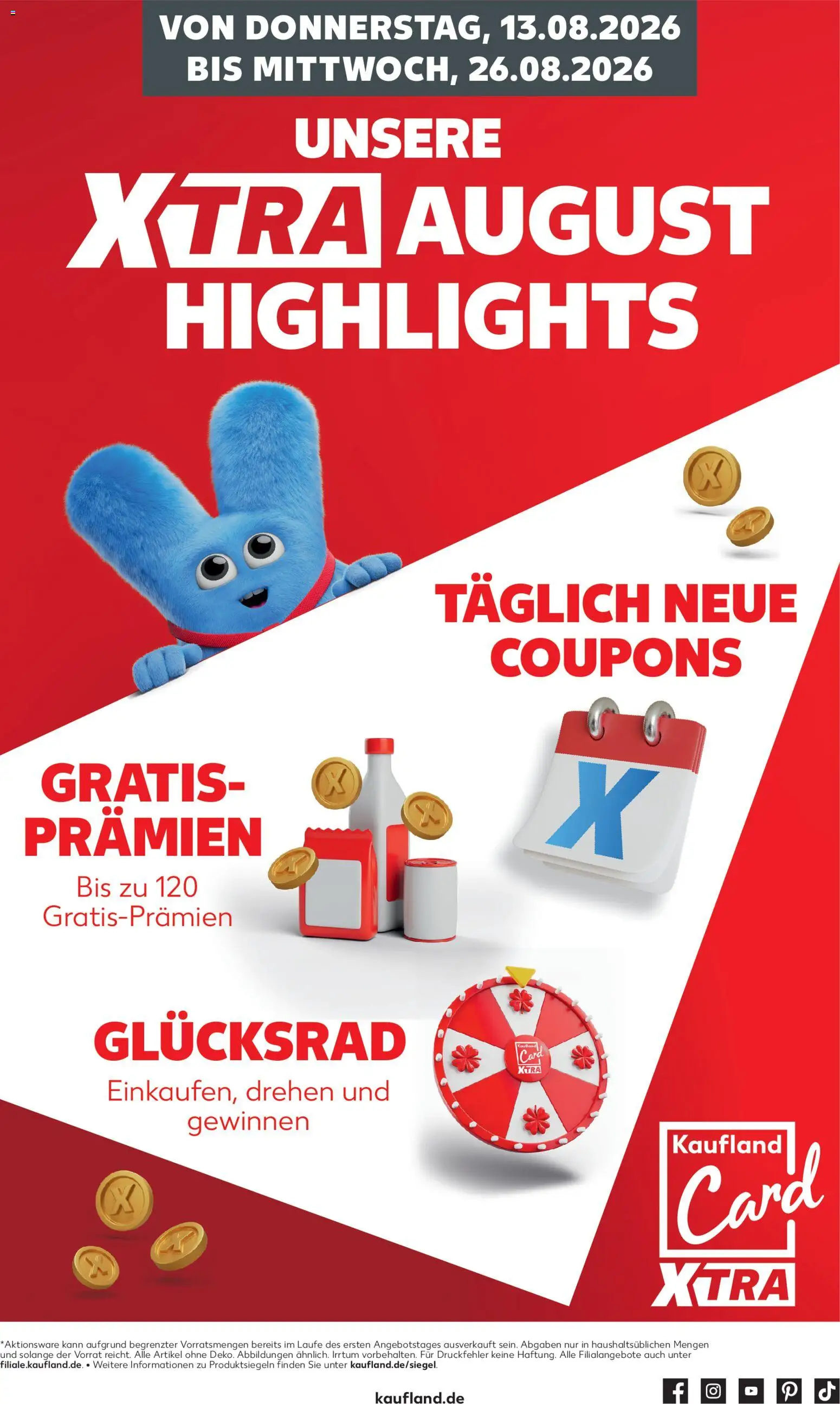 Kaufland Německo leták - Rostock od 13.08.2026 | Strana: 1