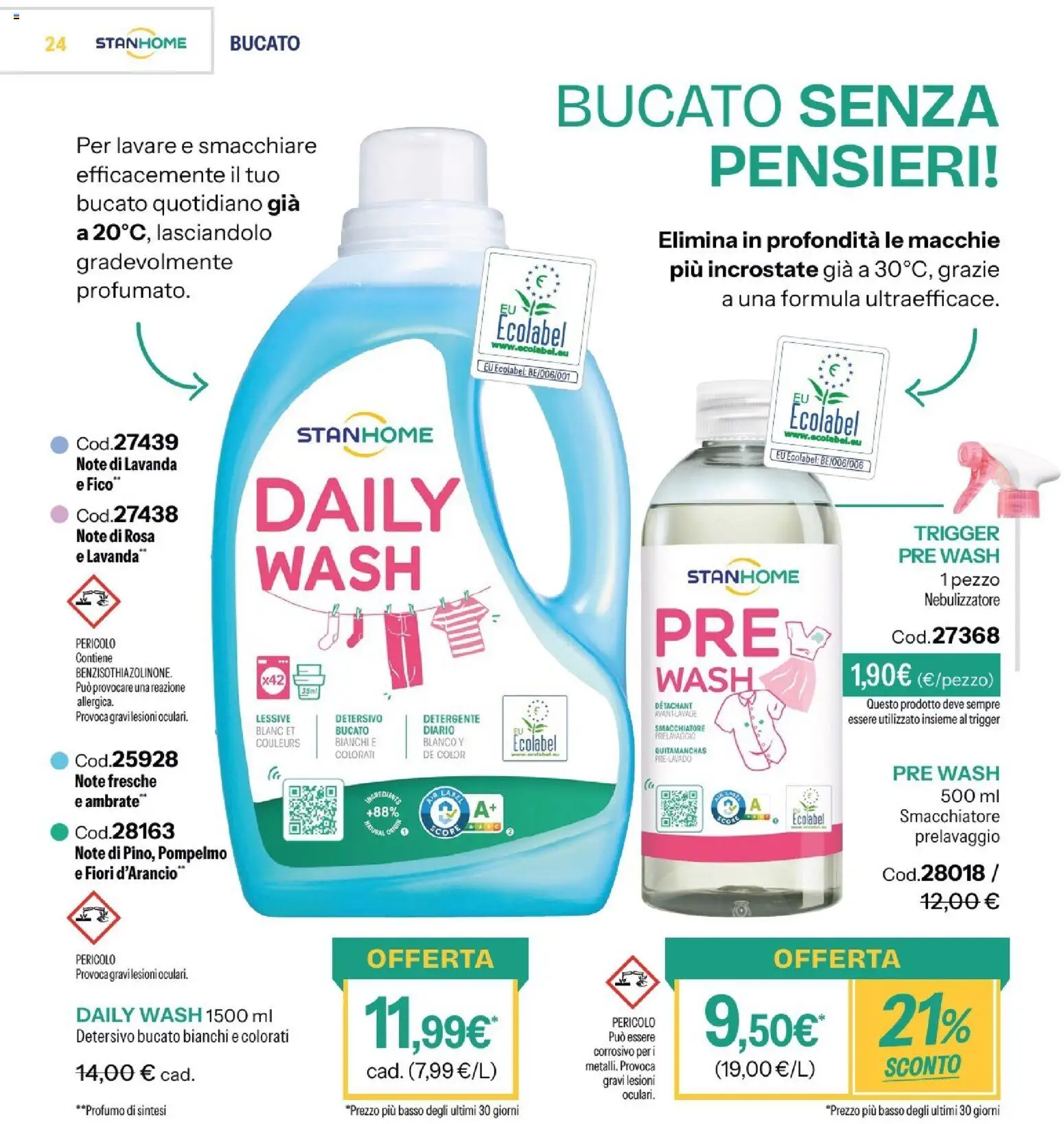 Volantino Stanhome del 14/07/2026 | Pagina: 25 | Prodotti: Detergente, Pompelmo, Lavanda, Profumo