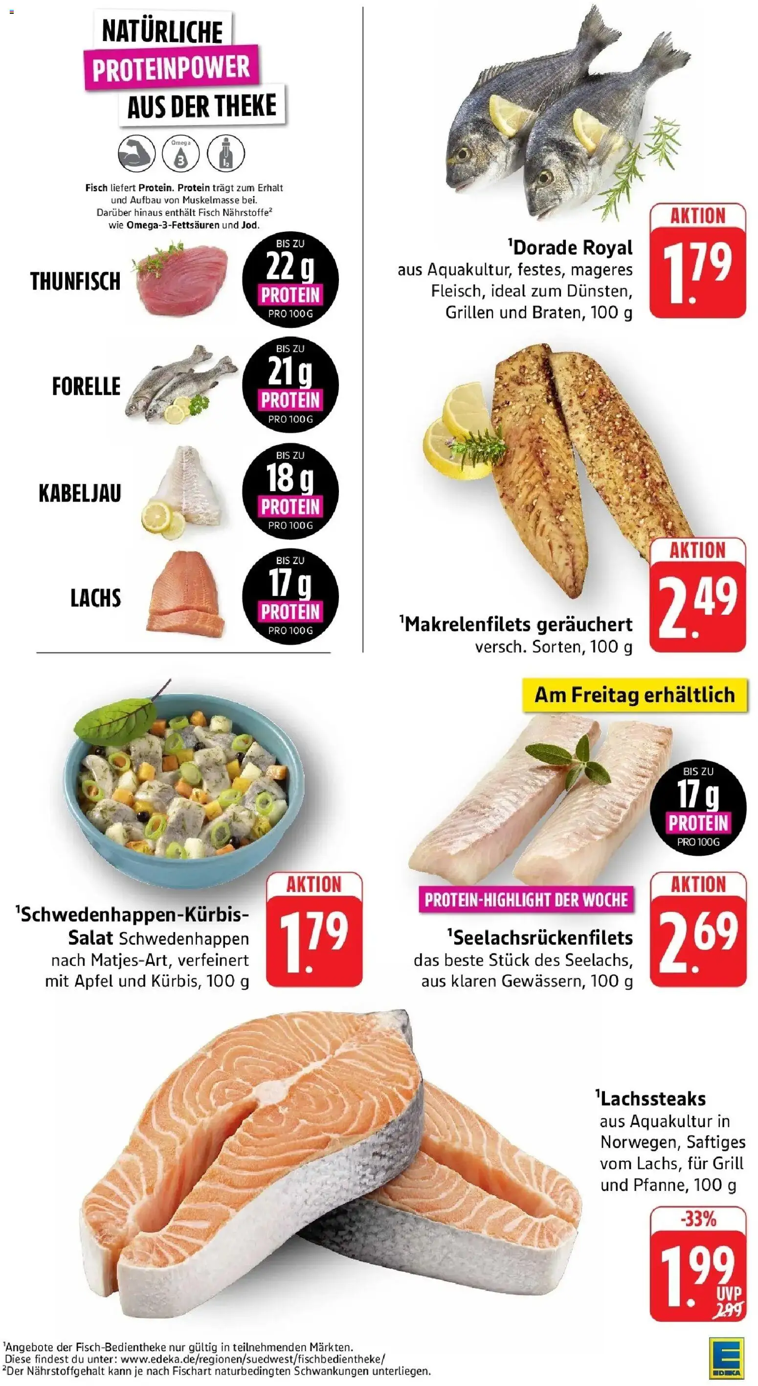 Edeka Prospekt Reutlingen (ab 12.10.2026) » Angebote Online | Seite: 10 | Produkte: Theke, Äpfel, Fisch, Salat