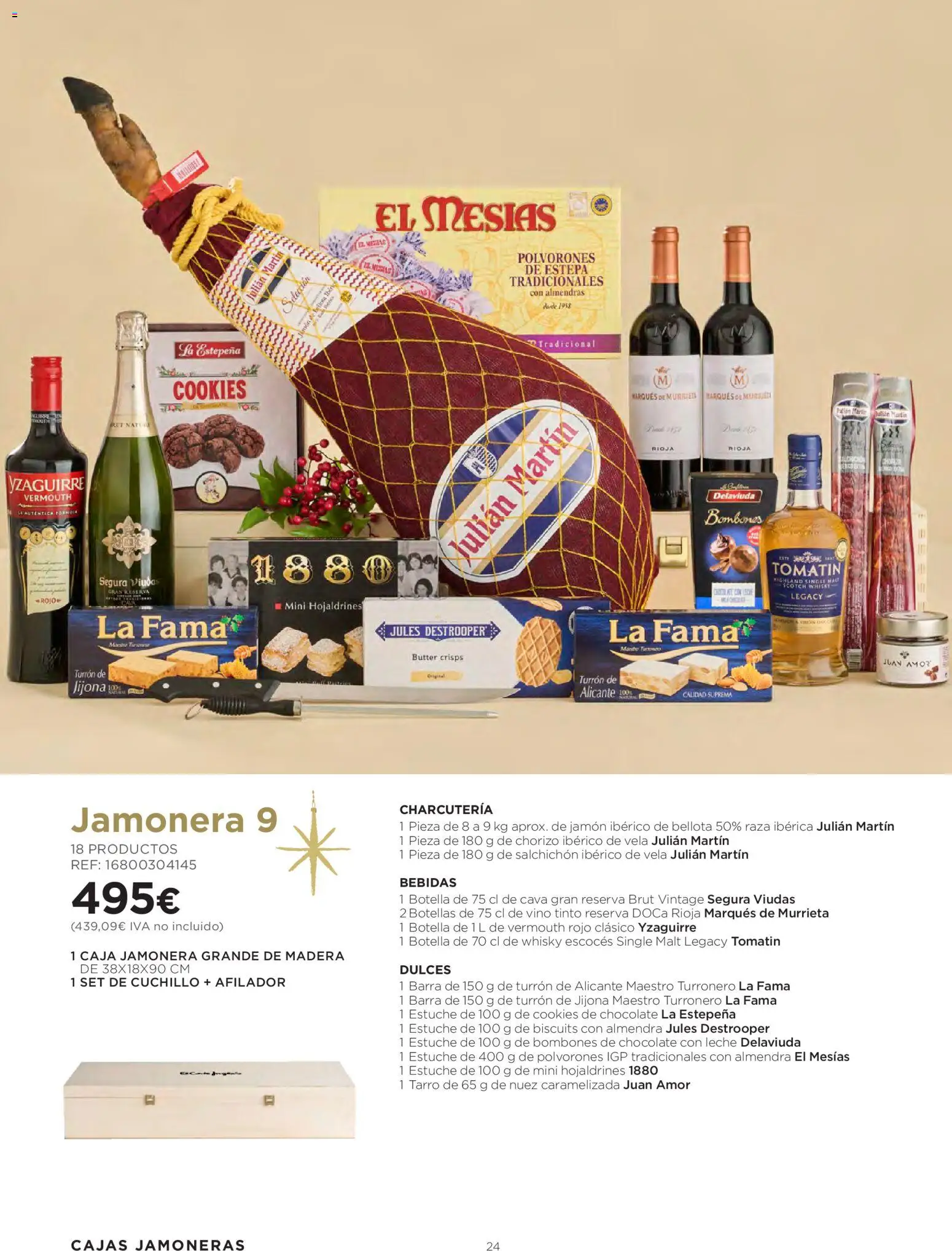 Hipercor - Cestas de Navidad │ válido desde el 08/10/2026 | Página: 24 | Productos: Jamón ibérico, Jamón, Caja, Whisky escocés