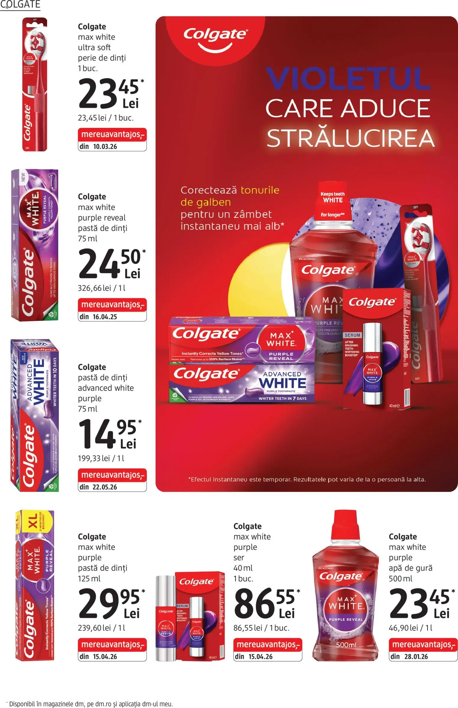Noul catalog DM drogeriemarkt – valabil de la 27.08.2026 | Pagină: 16 | Produse: Perie, Pastă de dinți, Apă de gură, Apă
