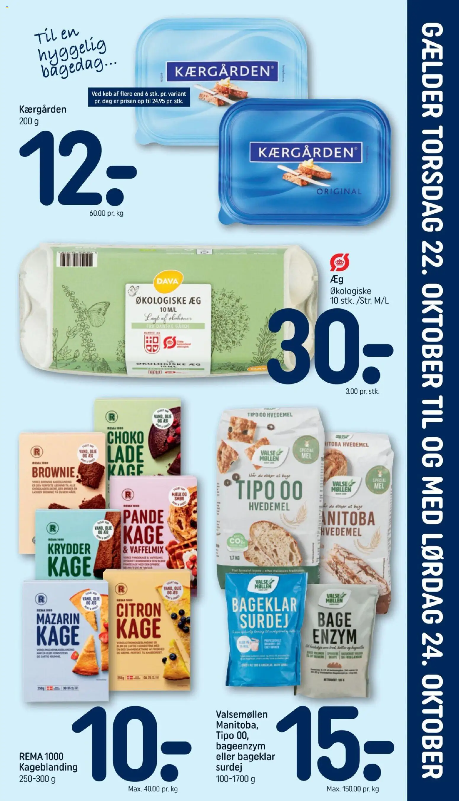 Rema 1000 tilbudsavis – gyldig fra 18/10/2026 | Side: 24 | Produkter: Smør, Æg, Olie, Te