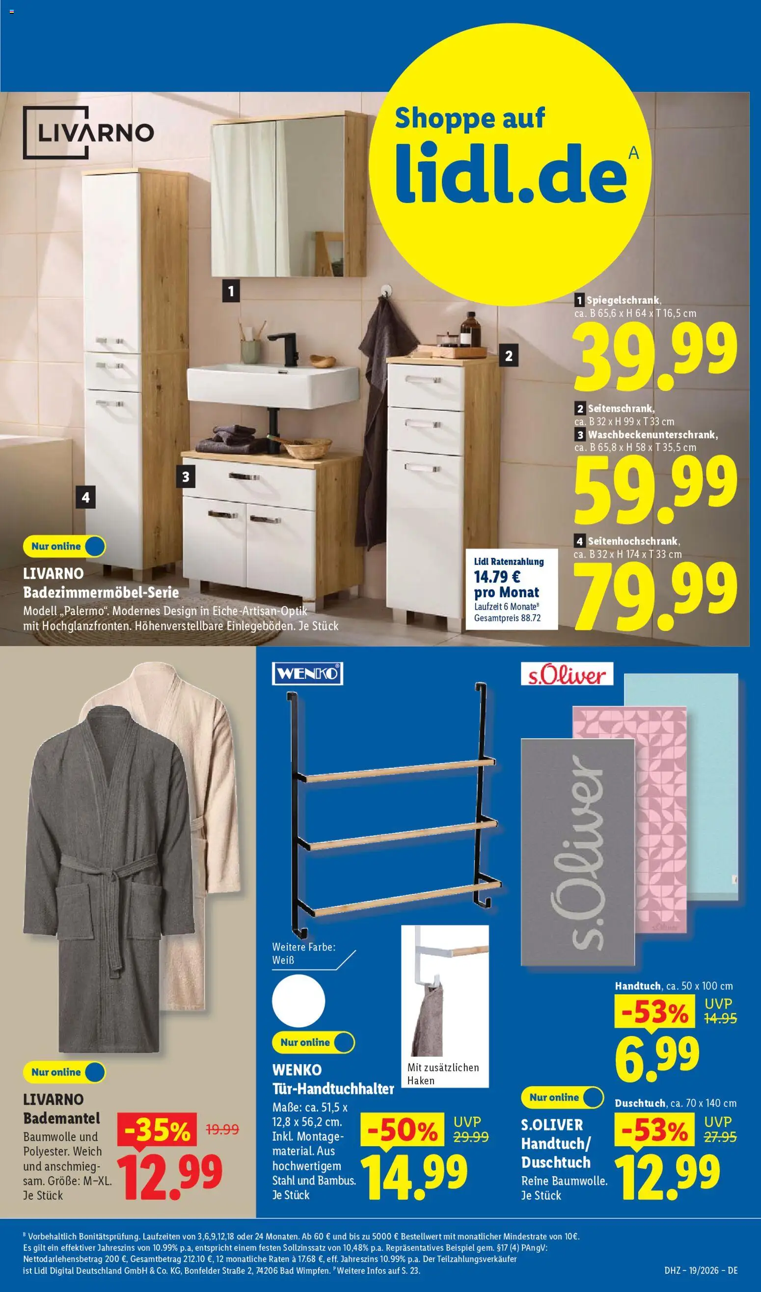 Lidl Prospekt – gültig ab 04.05.2026 | Seite: 35 | Produkte: Bad, Bademantel